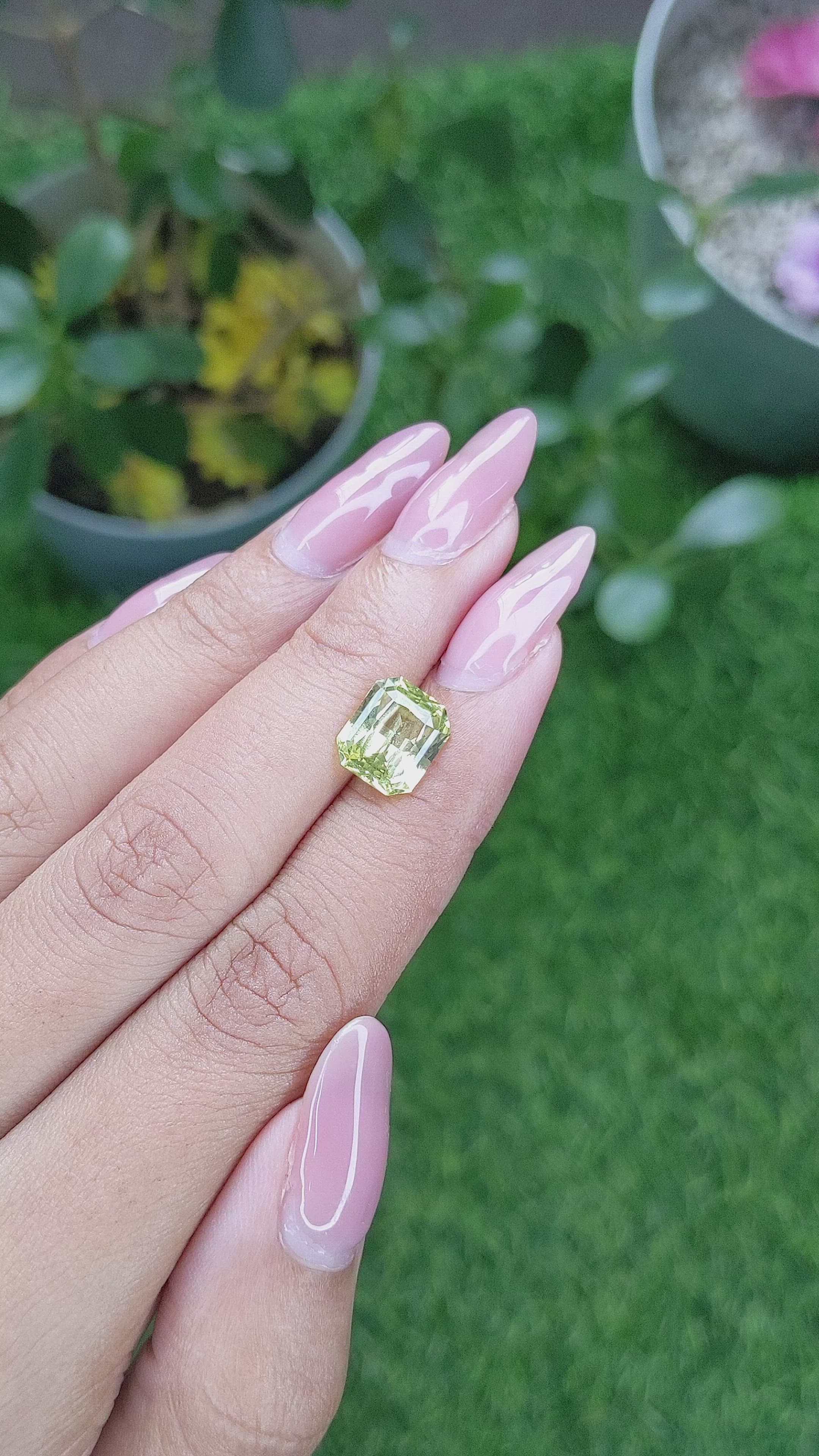 3.26 Ct. Chrysoberyl from Tanzania Size Video