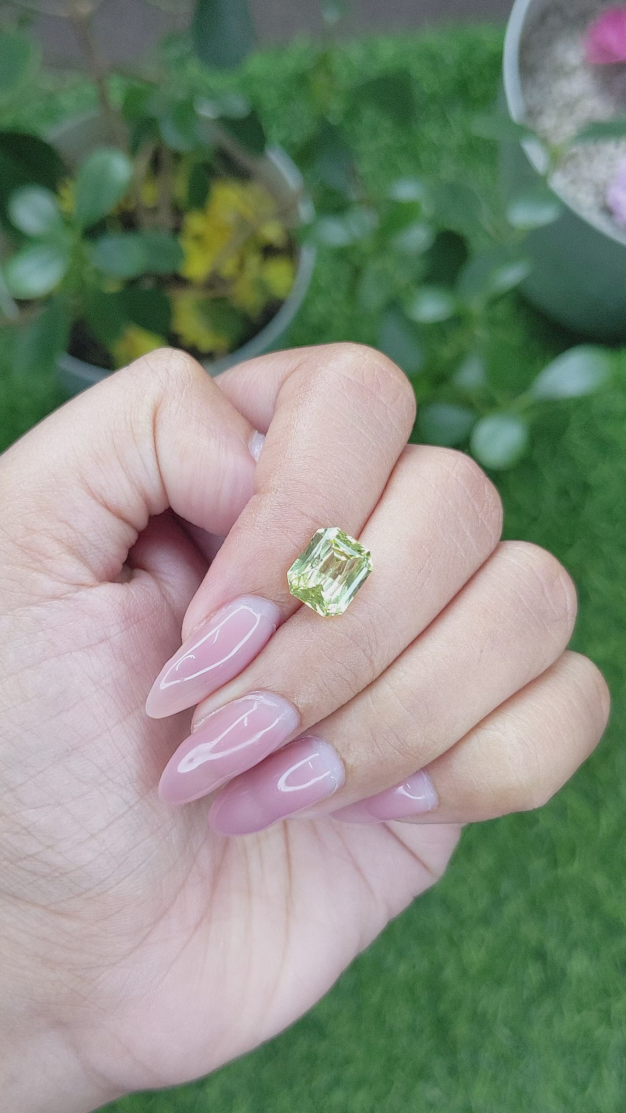 3.26 Ct. Chrysoberyl from Tanzania Size Video