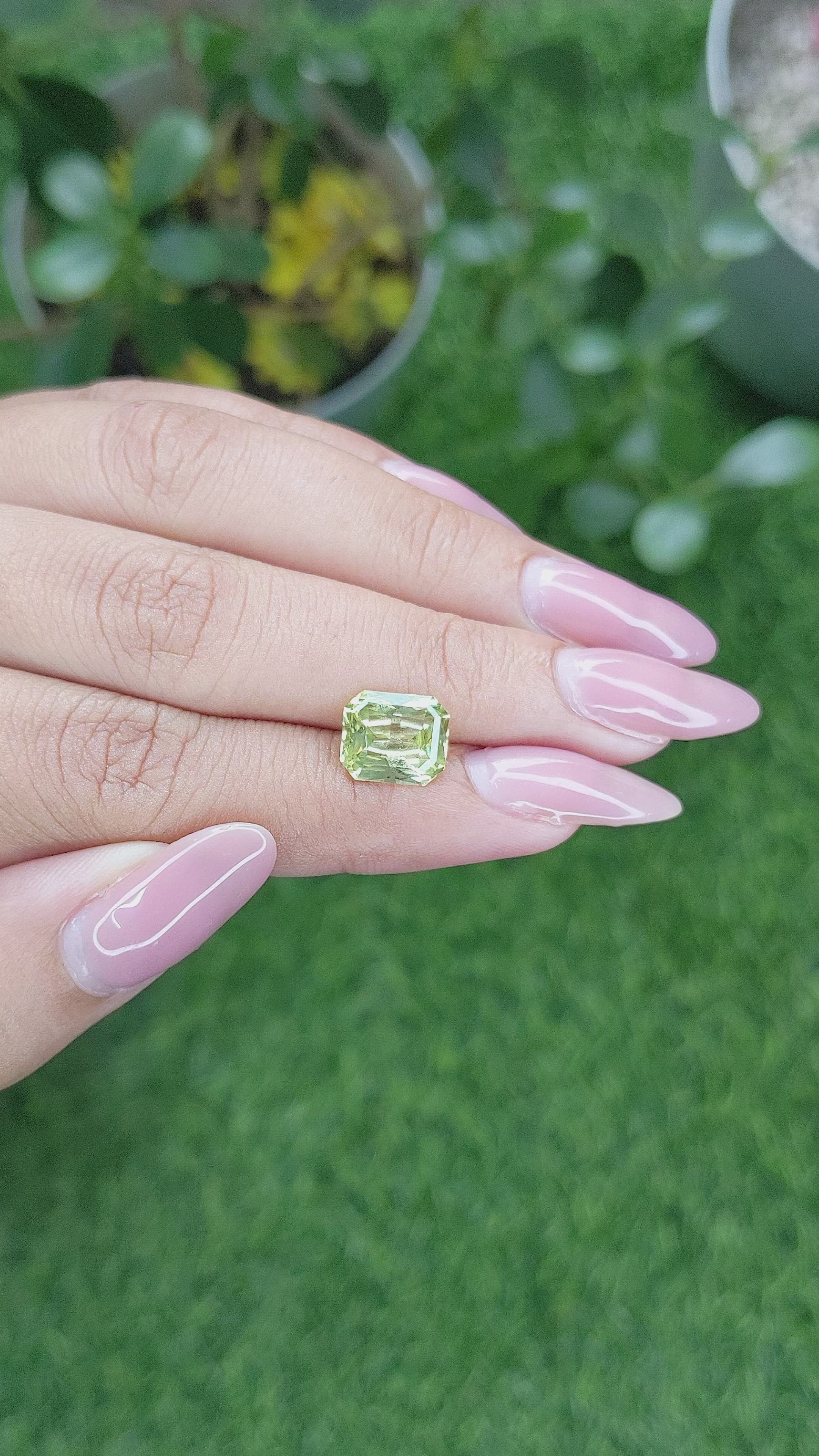 3.26 Ct. Chrysoberyl from Tanzania Size Video