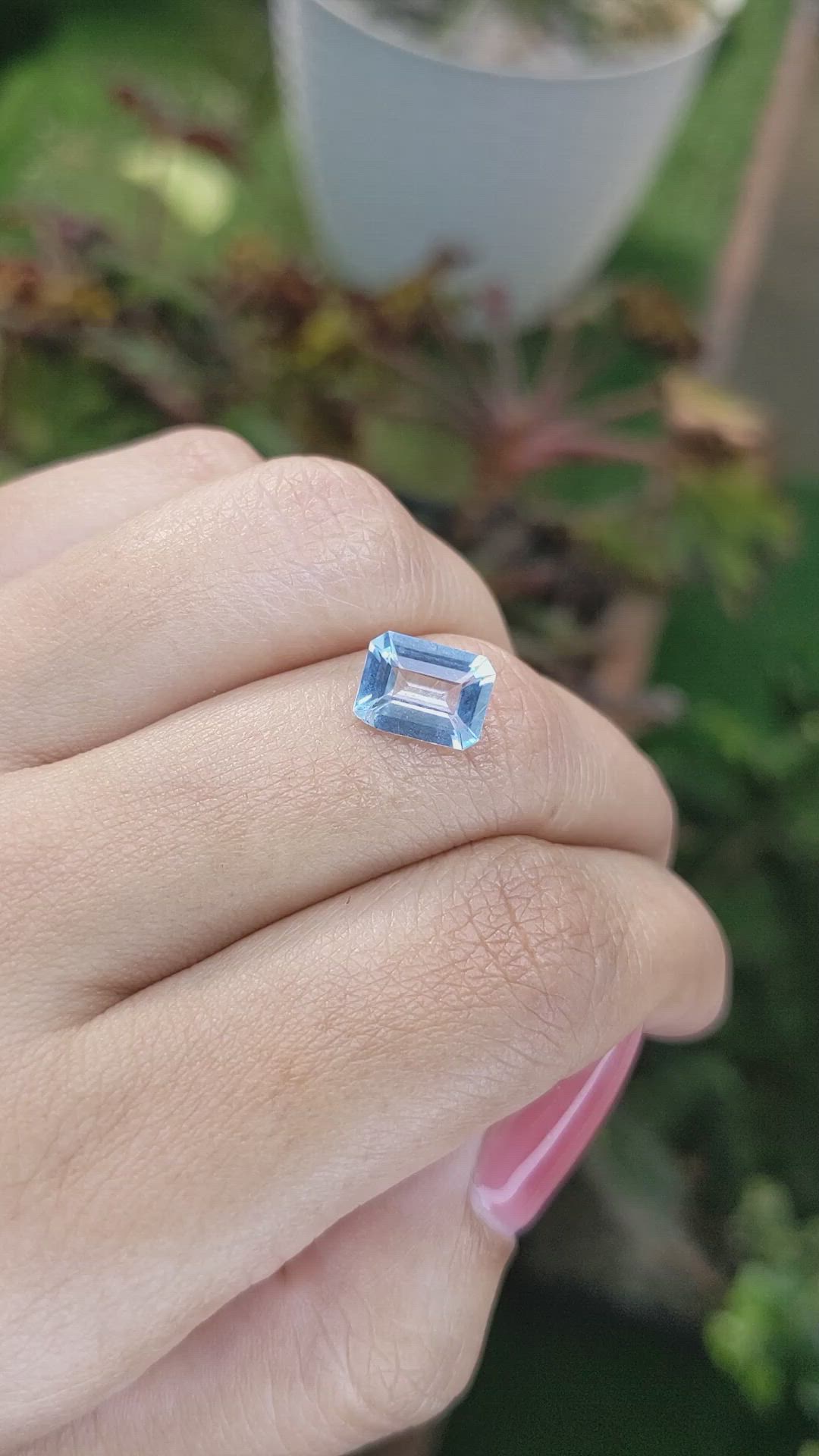 1.98 Ct. Topaz from Ceylon (Sri Lanka) Size Video