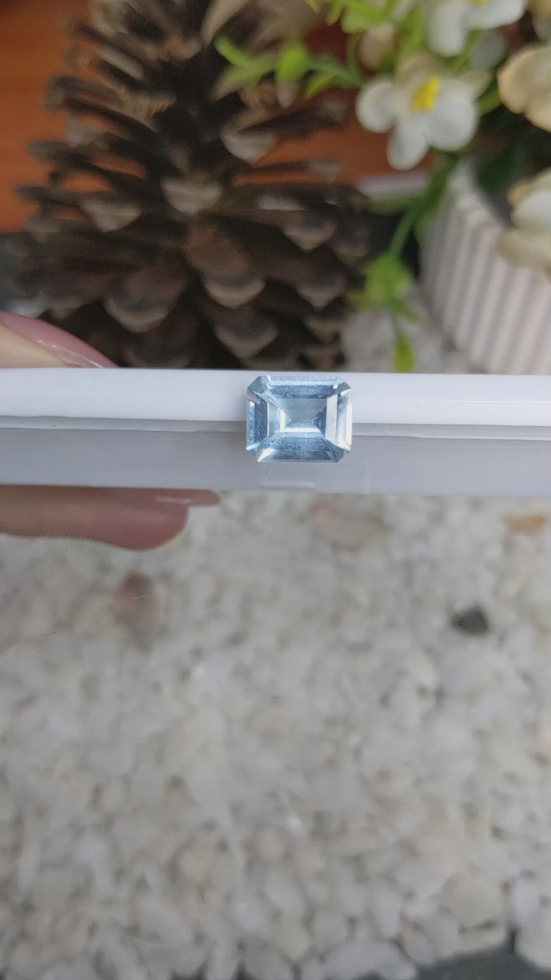 4.14 Ct. Topaz from Ceylon (Sri Lanka) Size Video