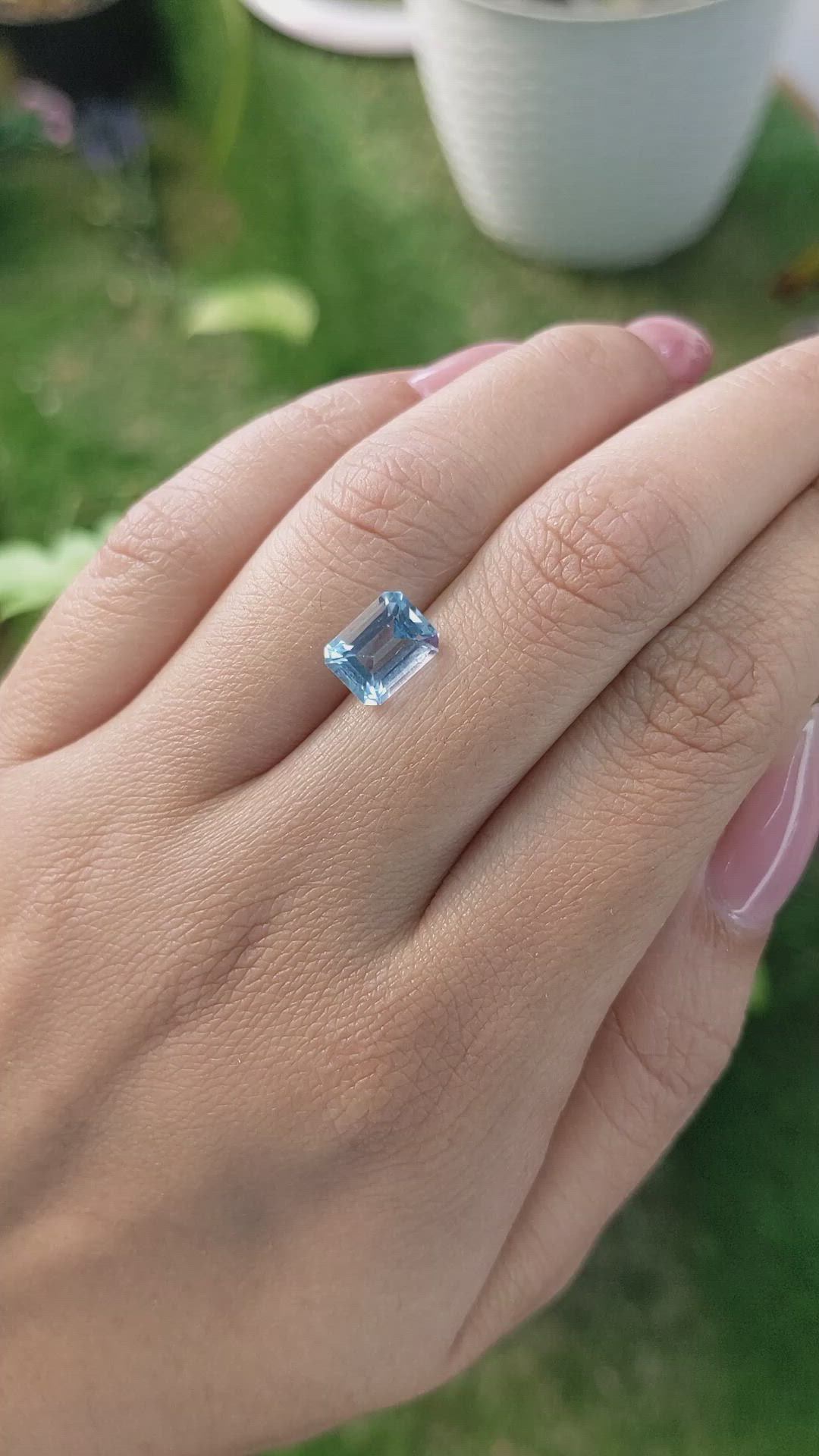 2.24 Ct. Topaz from Ceylon (Sri Lanka) Size Video