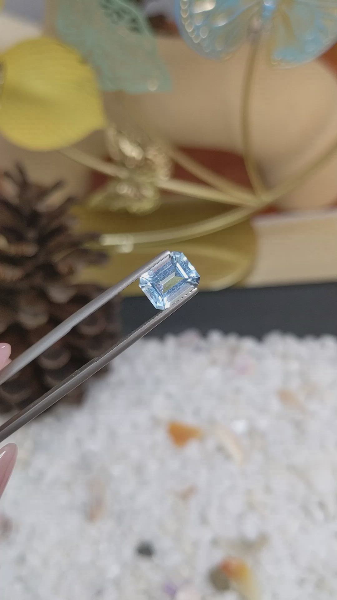 2.24 Ct. Topaz from Ceylon (Sri Lanka) Size Video