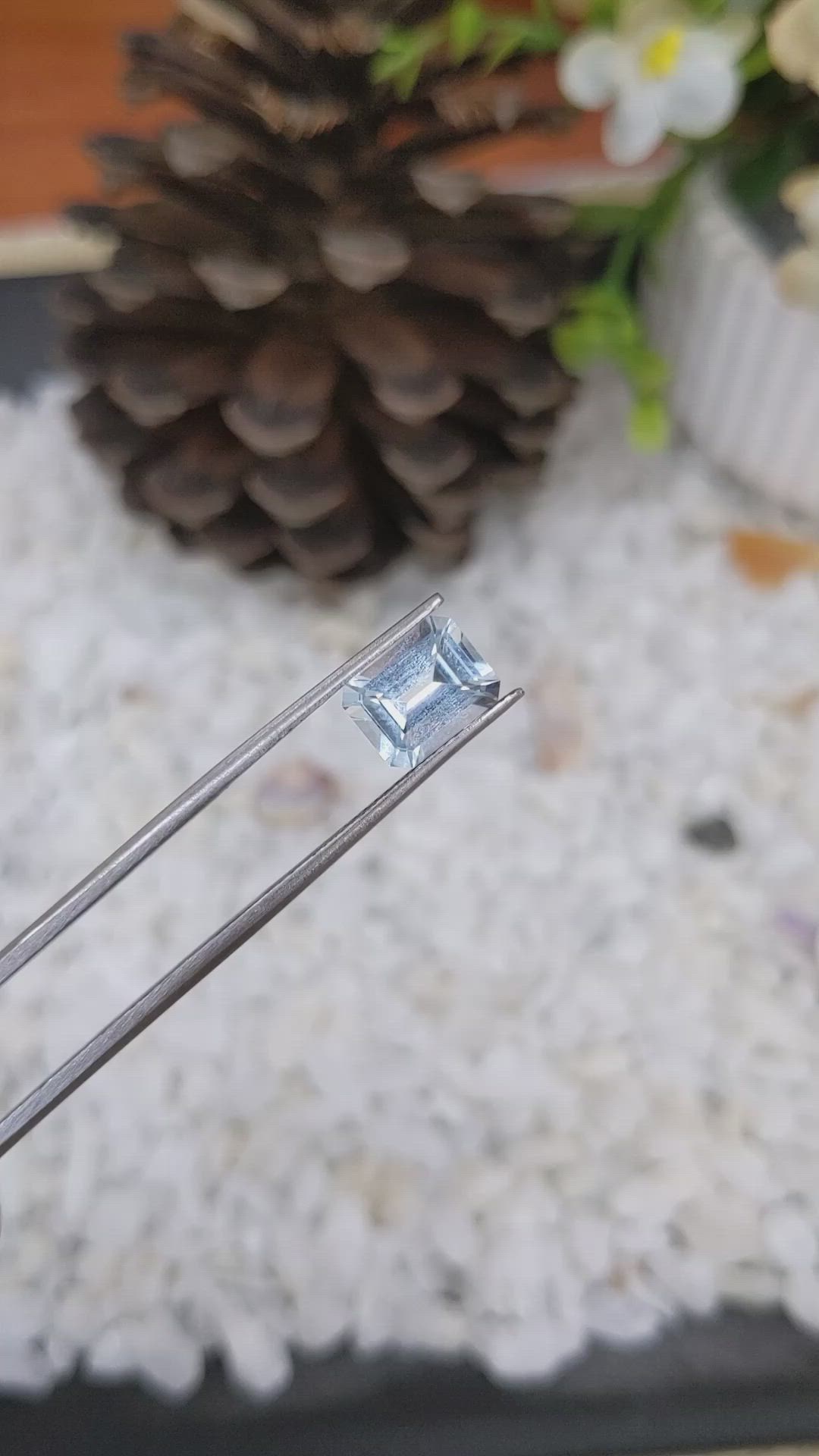 2.37 Ct. Topaz from Ceylon (Sri Lanka) Size Video