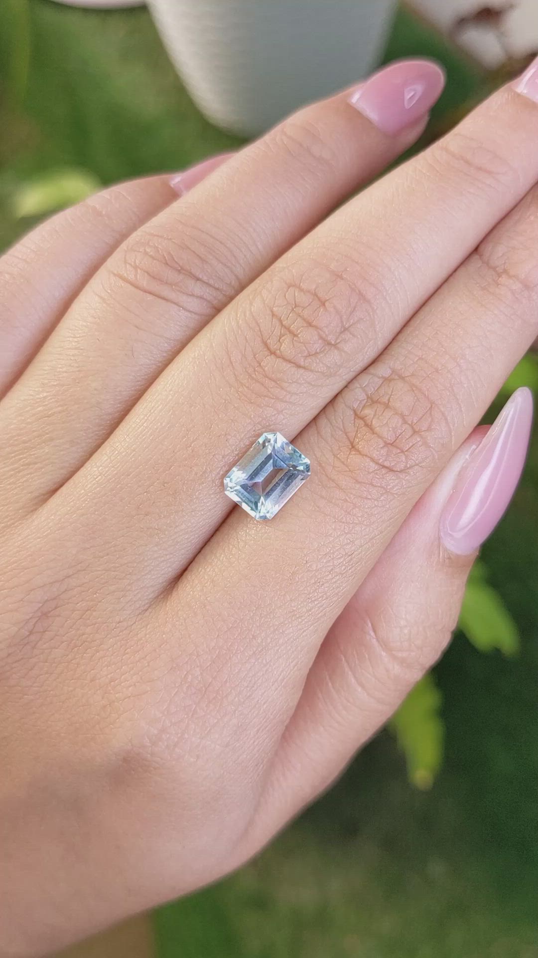 2.57 Ct. Topaz from Ceylon (Sri Lanka) Size Video