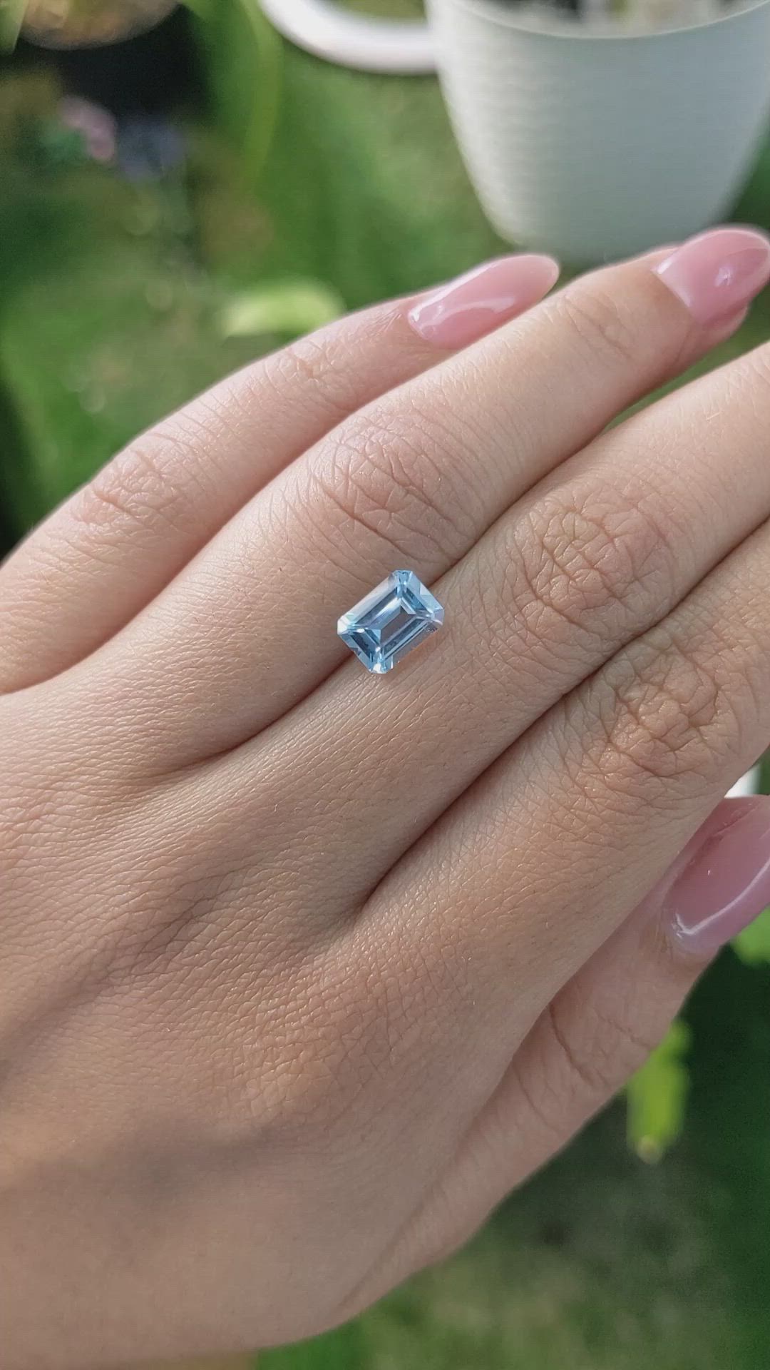 1.75 Ct. Topaz from Ceylon (Sri Lanka) Size Video