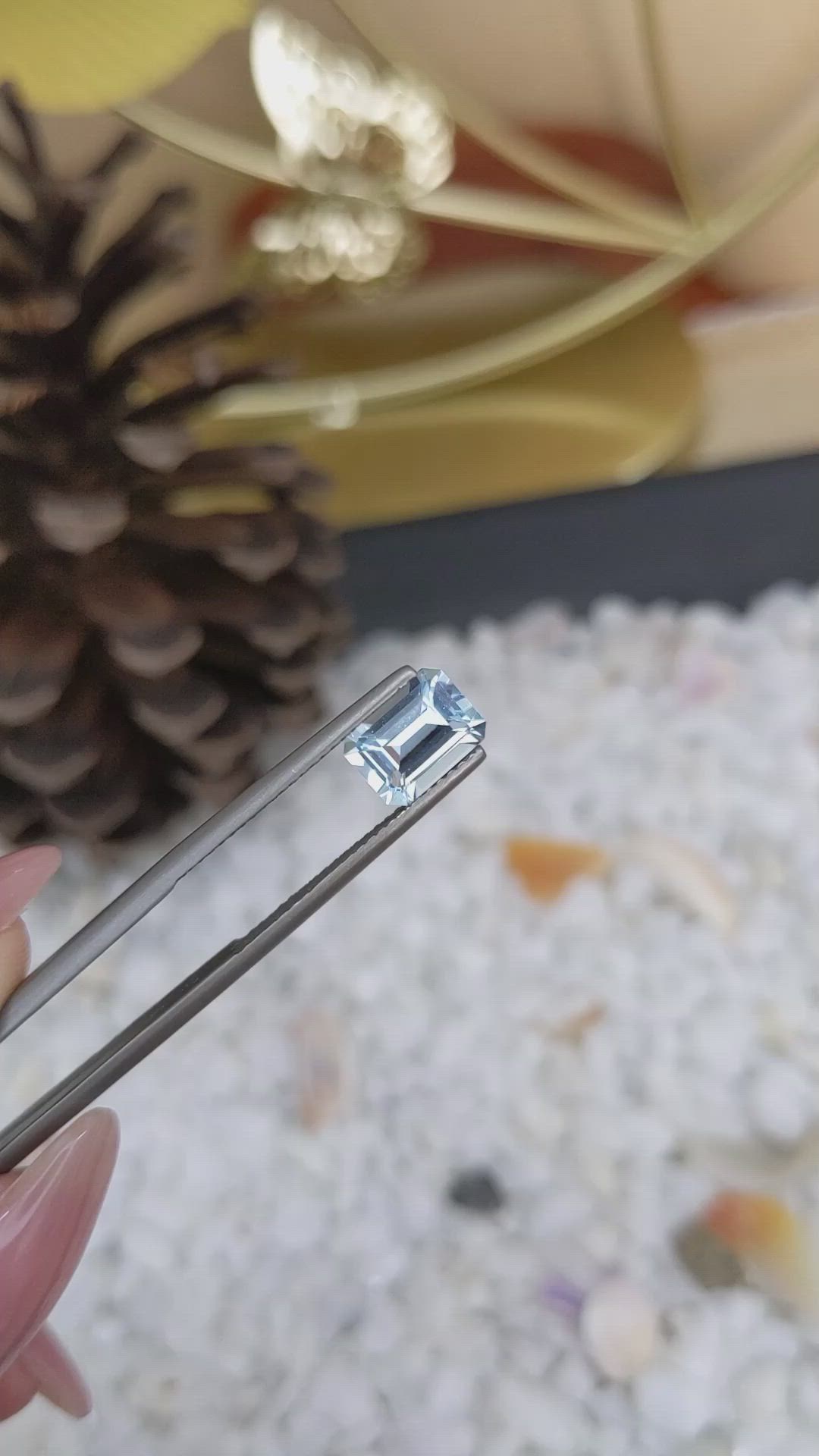 1.75 Ct. Topaz from Ceylon (Sri Lanka) Size Video