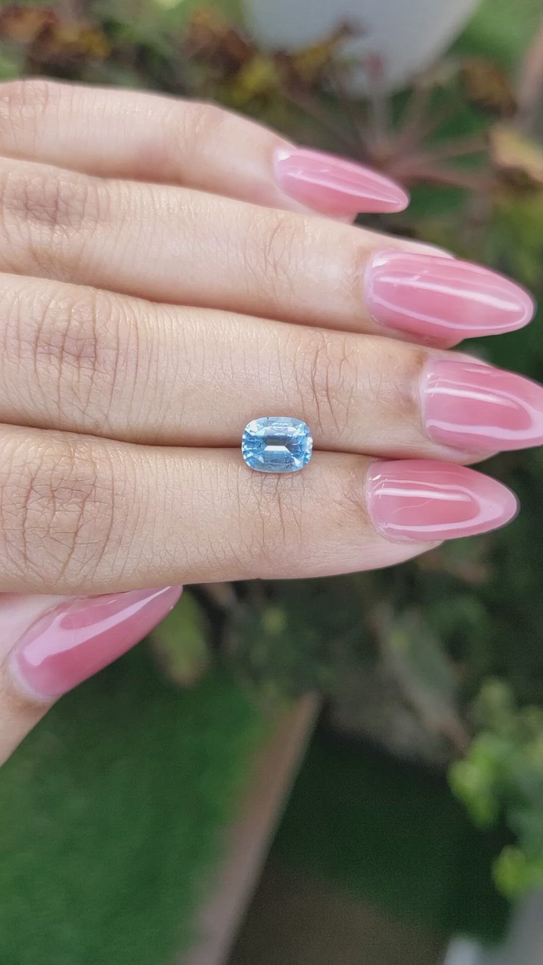 1.37 Ct. Topaz from Ceylon (Sri Lanka) Size Video