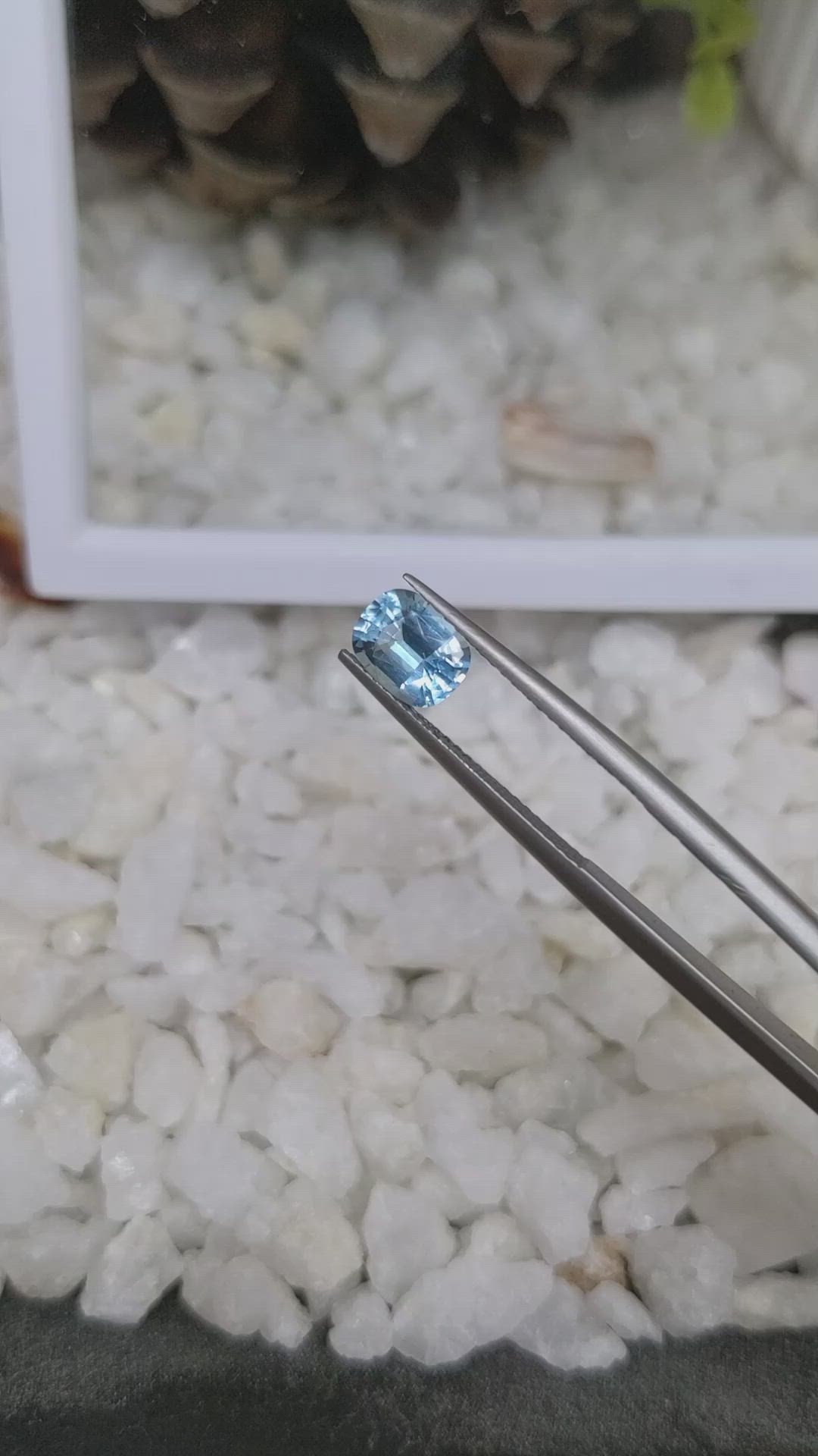 1.37 Ct. Topaz from Ceylon (Sri Lanka) Size Video