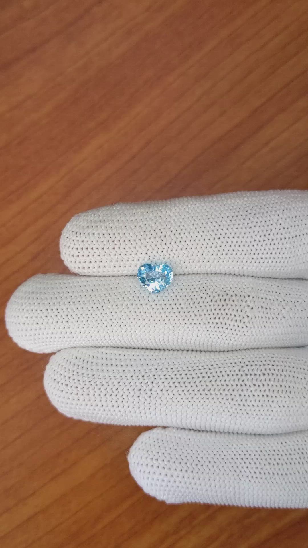 1.33 Ct. Topaz from Ceylon (Sri Lanka) Size Video