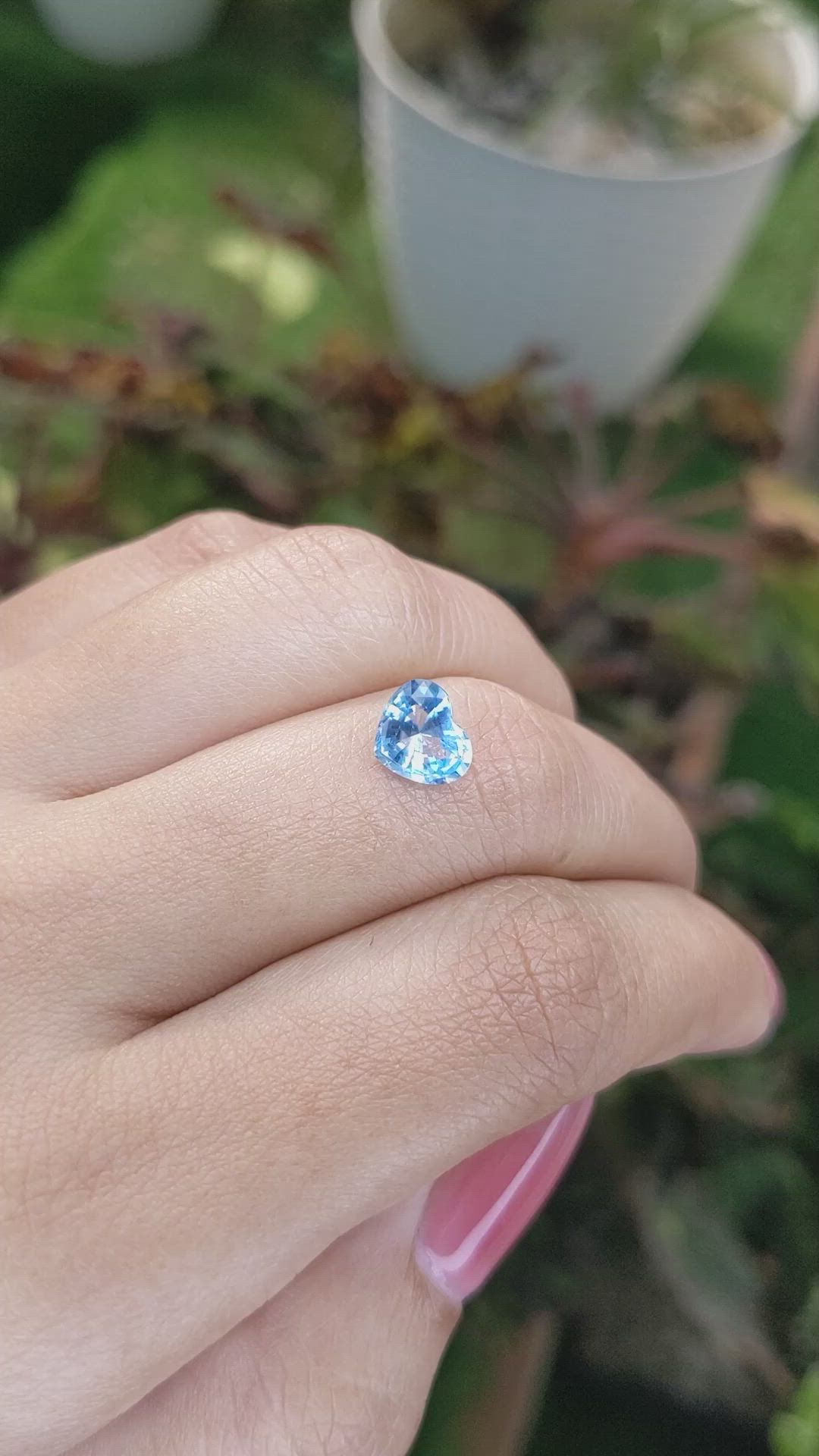 1.43 Ct. Topaz from Ceylon (Sri Lanka) Size Video