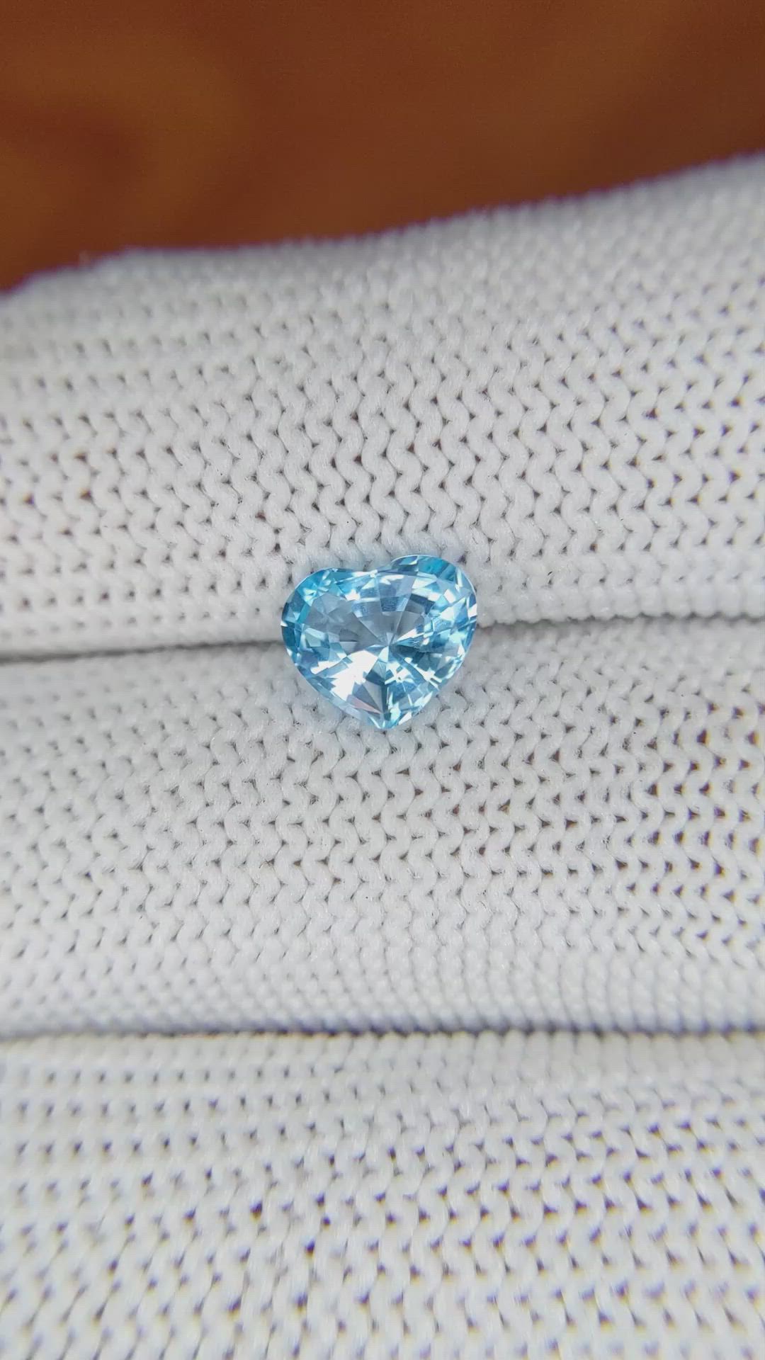 1.43 Ct. Topaz from Ceylon (Sri Lanka) Size Video