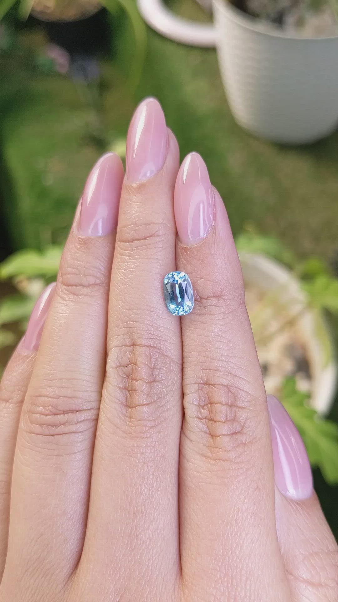 1.65 Ct. Topaz from Ceylon (Sri Lanka) Size Video