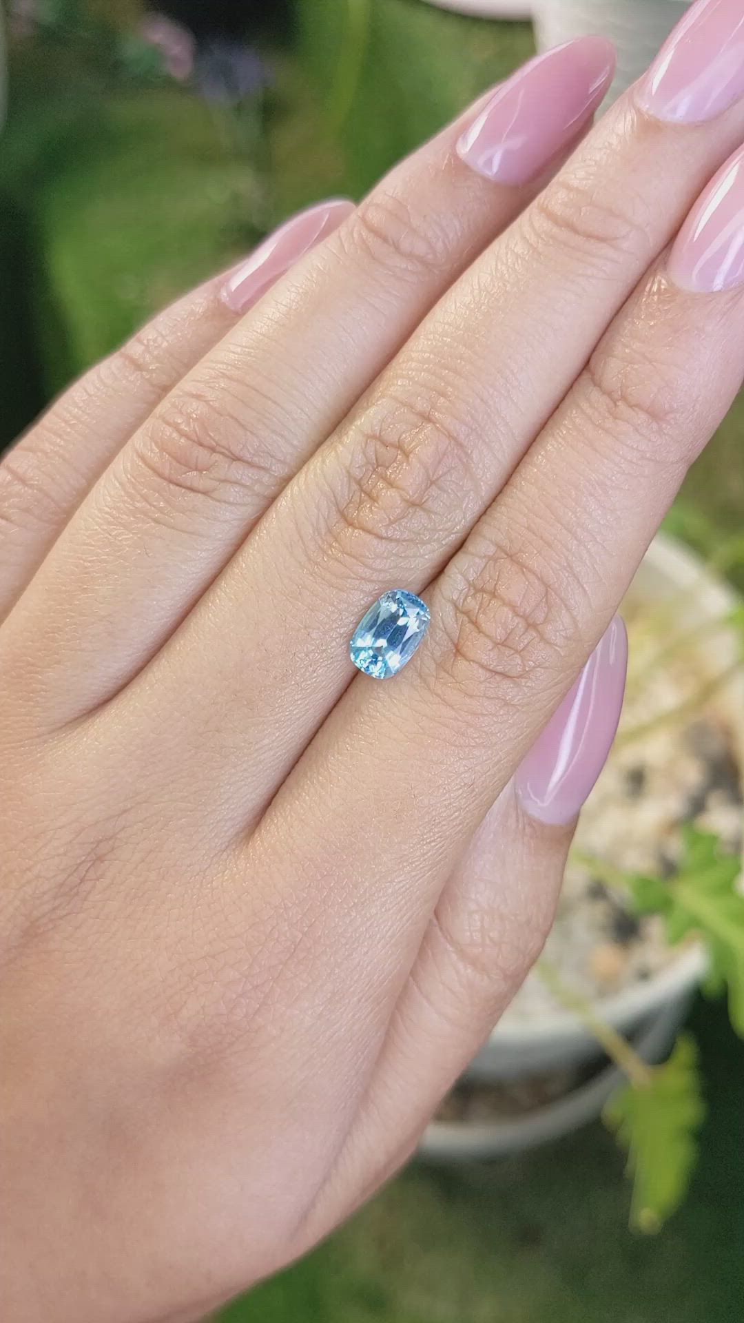 1.65 Ct. Topaz from Ceylon (Sri Lanka) Size Video