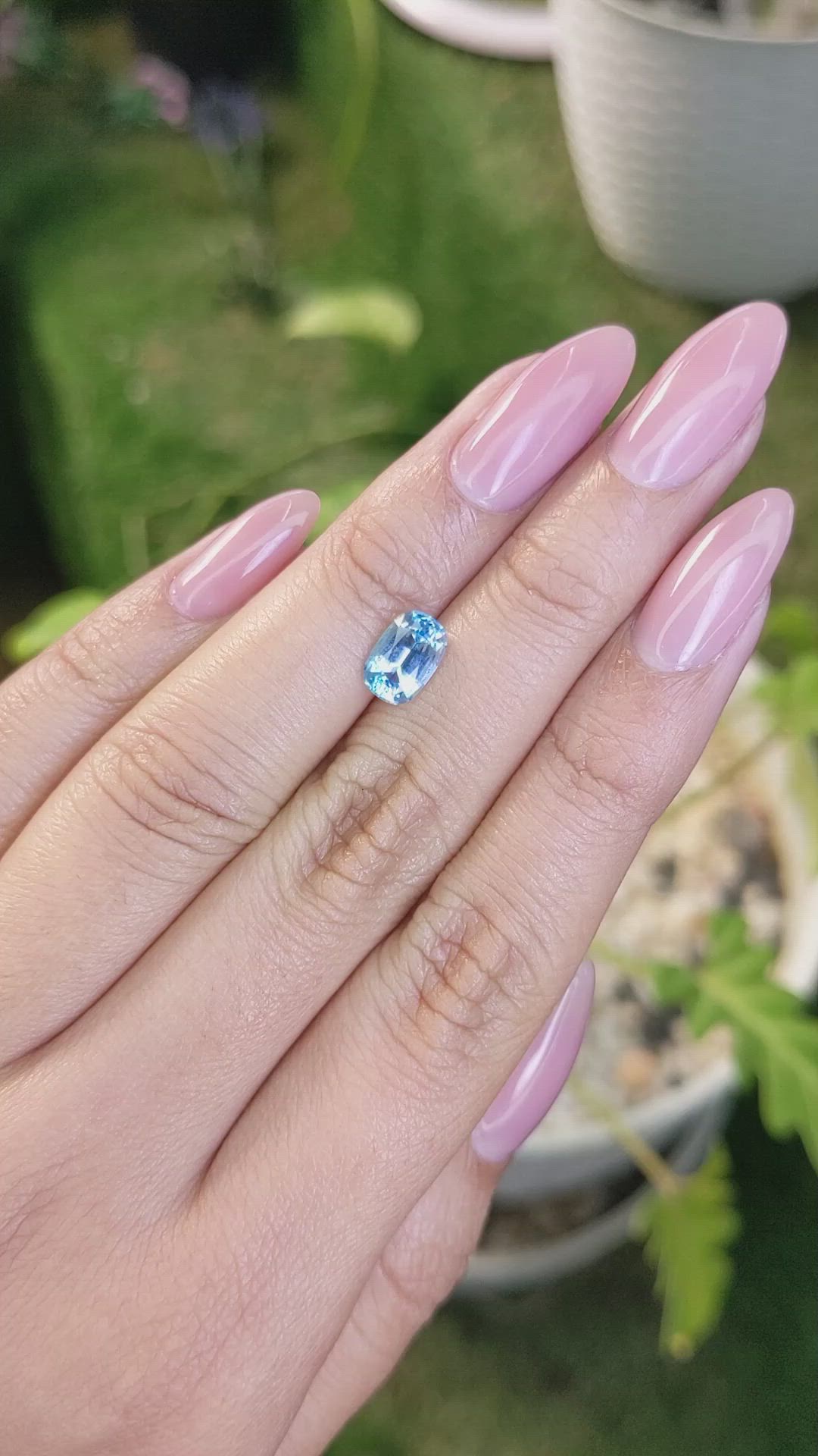 1.65 Ct. Topaz from Ceylon (Sri Lanka) Size Video