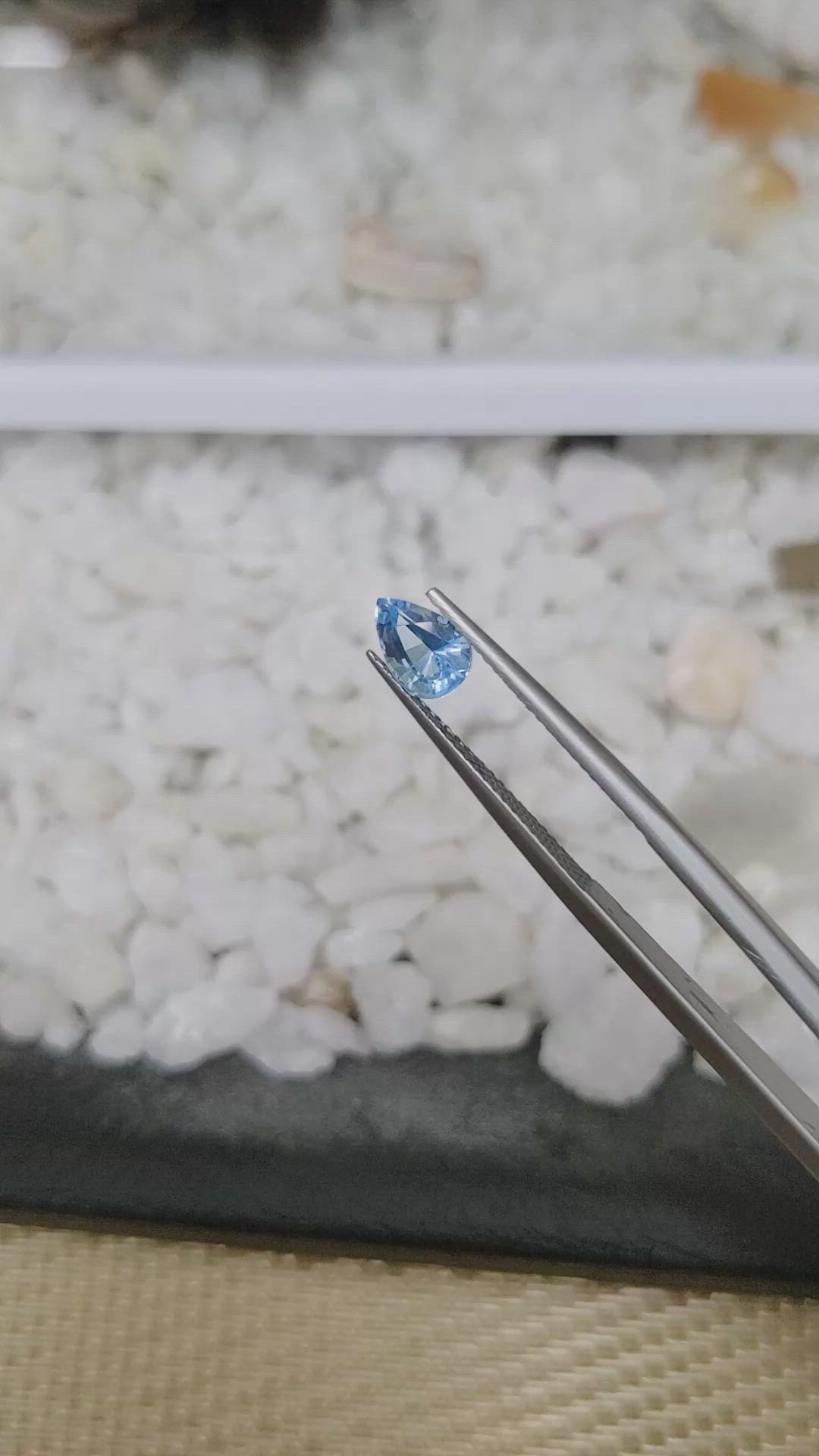 0.97 Ct. Topaz from Ceylon (Sri Lanka) Size Video