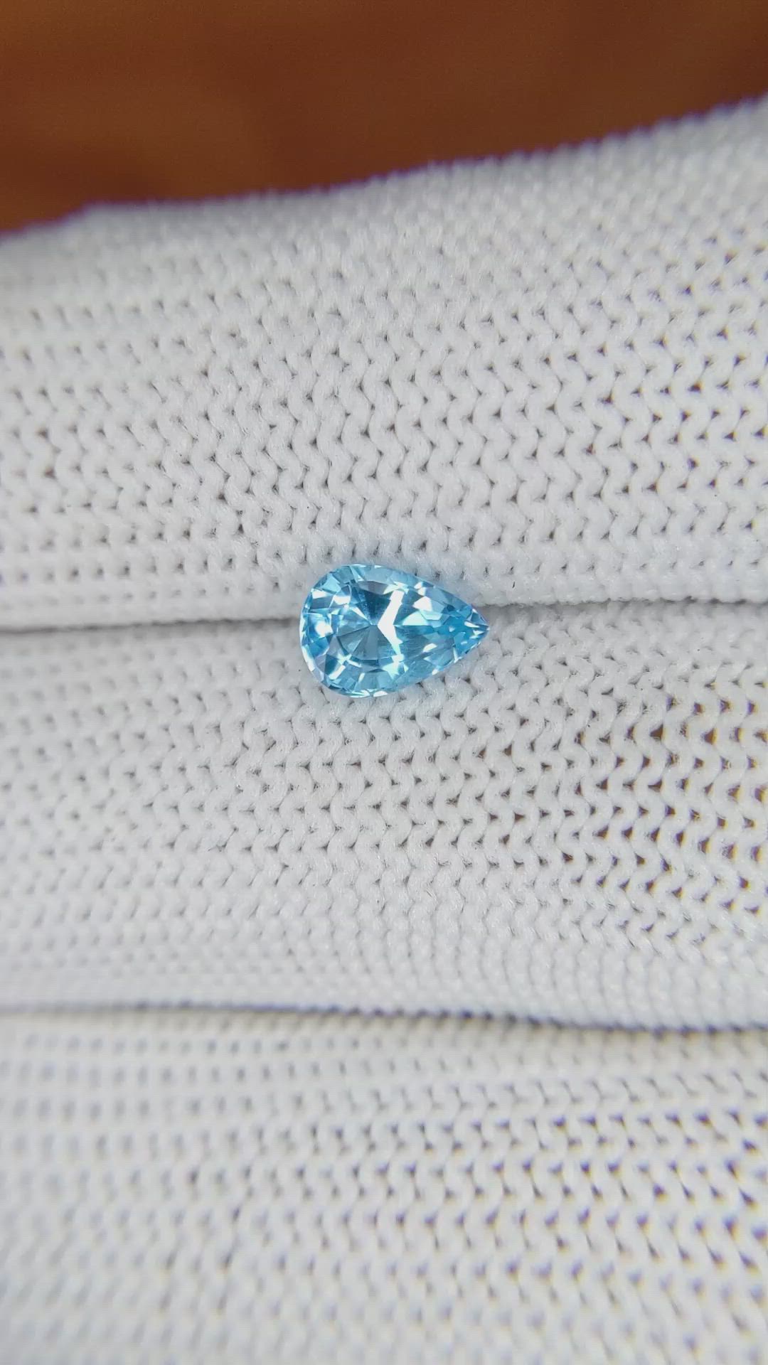 0.97 Ct. Topaz from Ceylon (Sri Lanka) Size Video