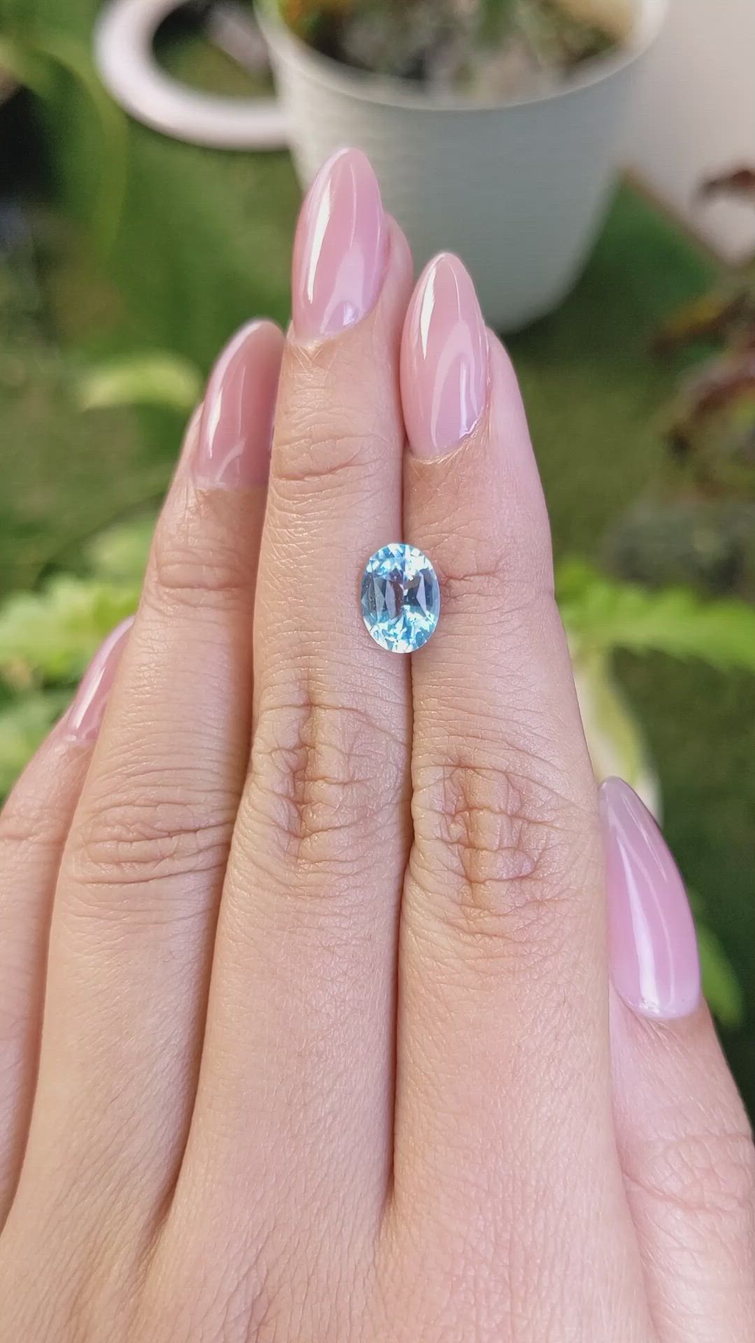 1.98 Ct. Topaz from Ceylon (Sri Lanka) Size Video