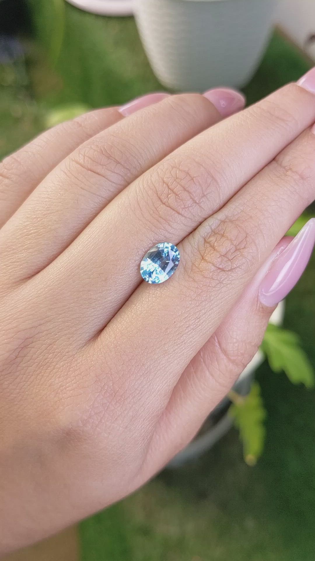 1.98 Ct. Topaz from Ceylon (Sri Lanka) Size Video