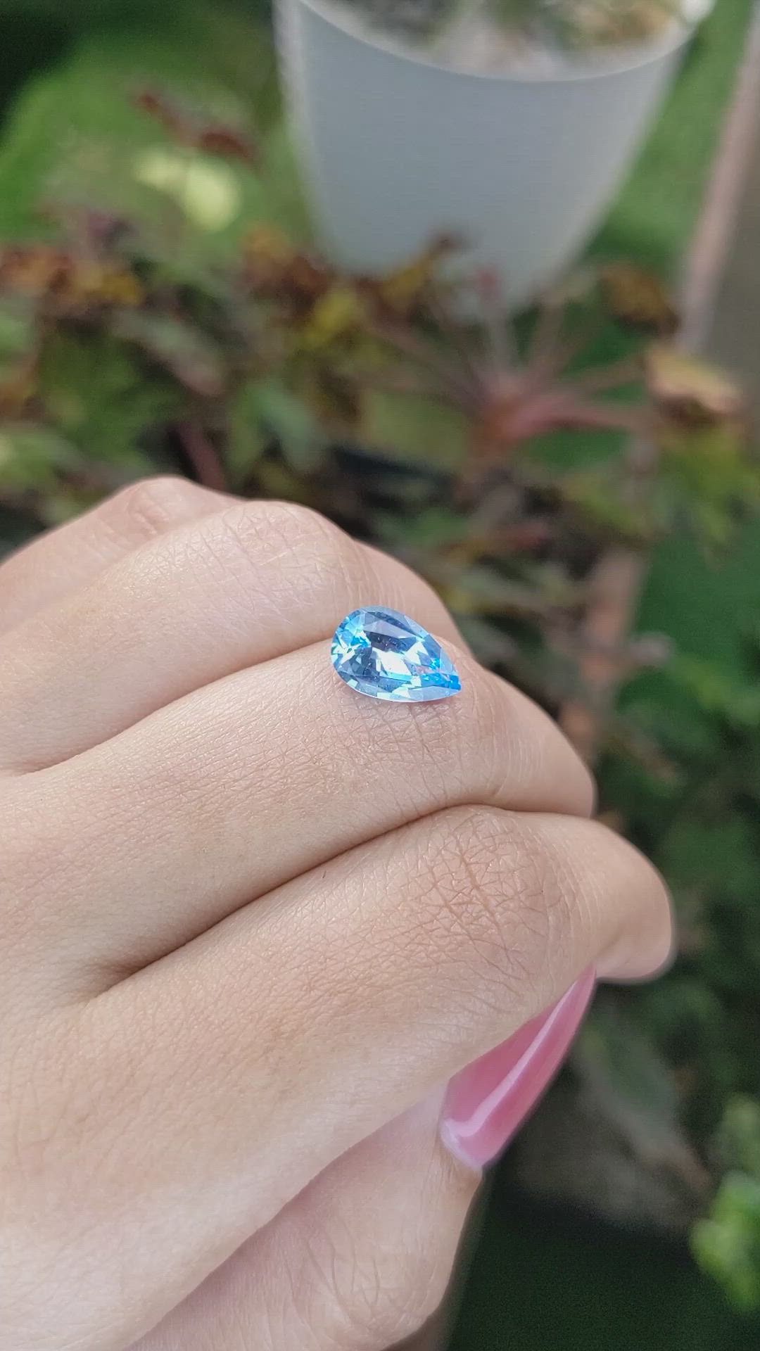 2.24 Ct. Topaz from Ceylon (Sri Lanka) Size Video