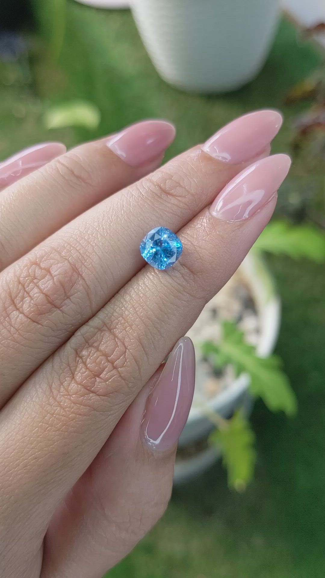 2.02 Ct. Topaz from Ceylon (Sri Lanka) Size Video