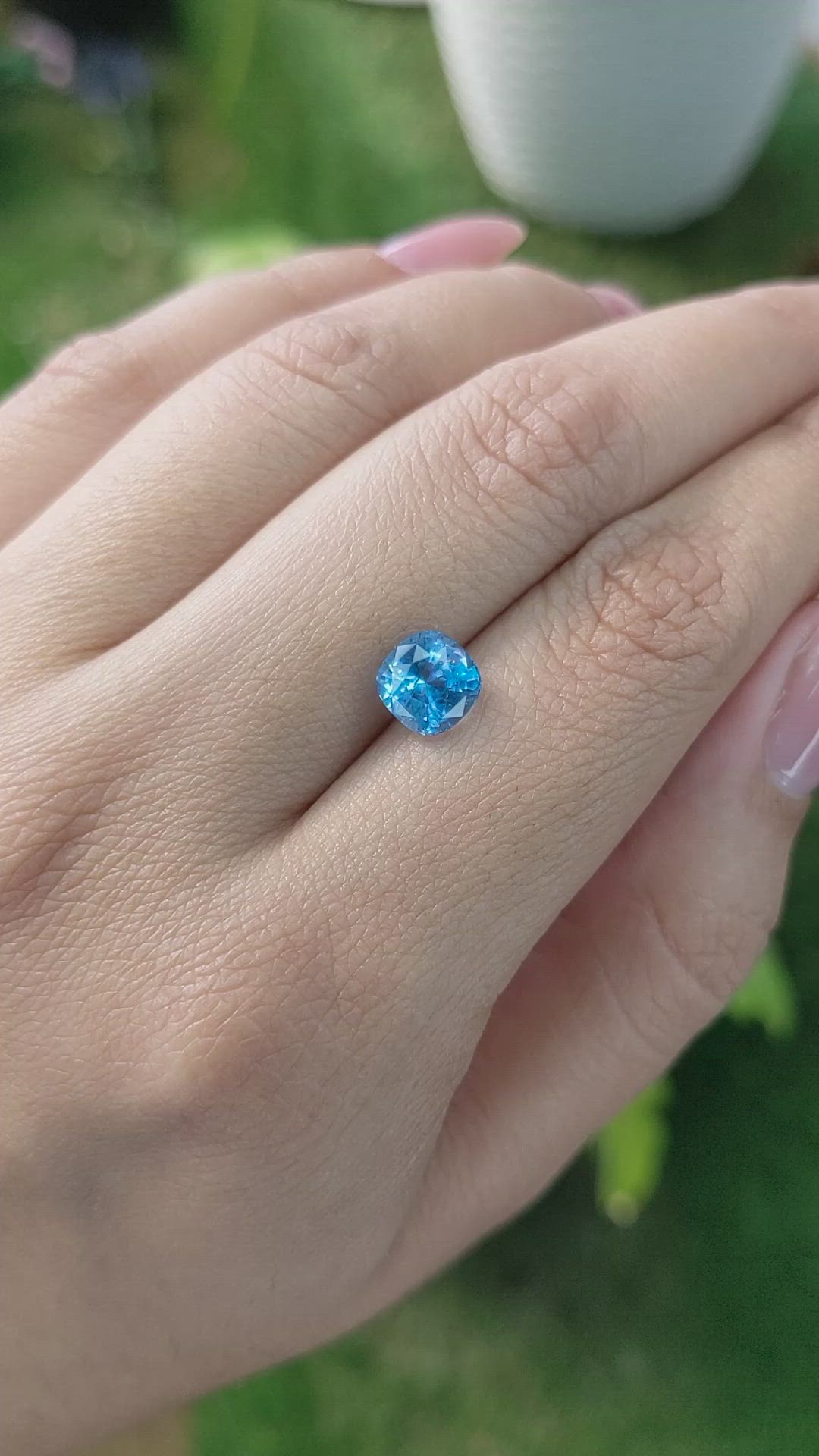 2.02 Ct. Topaz from Ceylon (Sri Lanka) Size Video