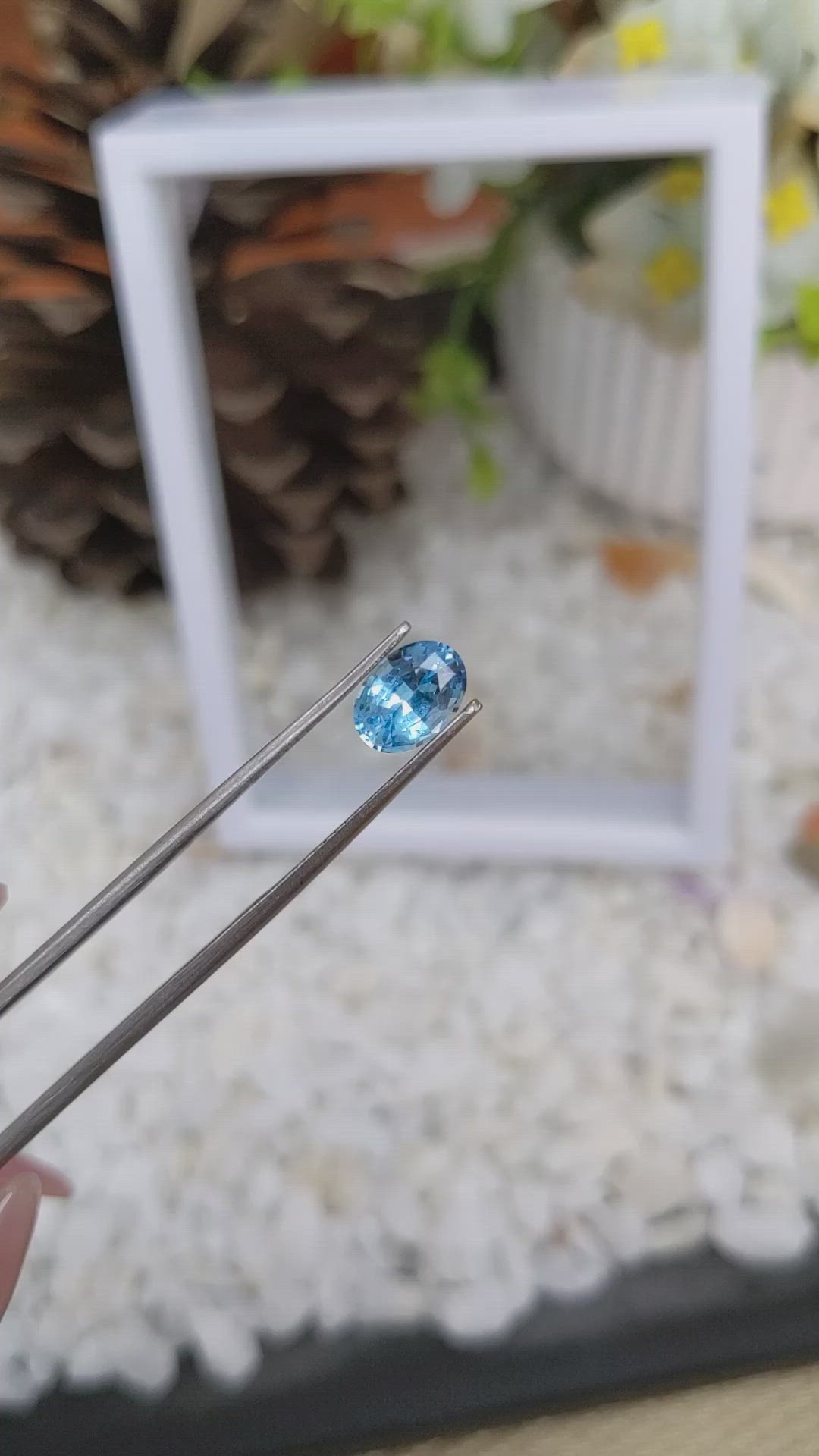 1.39 Ct. Topaz from Ceylon (Sri Lanka) Size Video