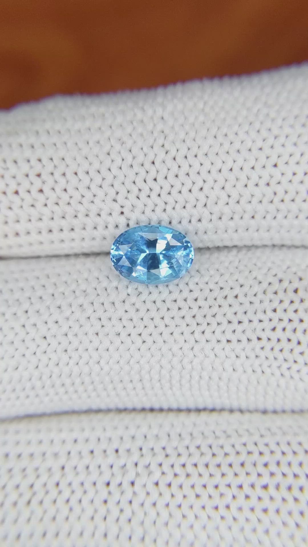1.39 Ct. Topaz from Ceylon (Sri Lanka) Size Video