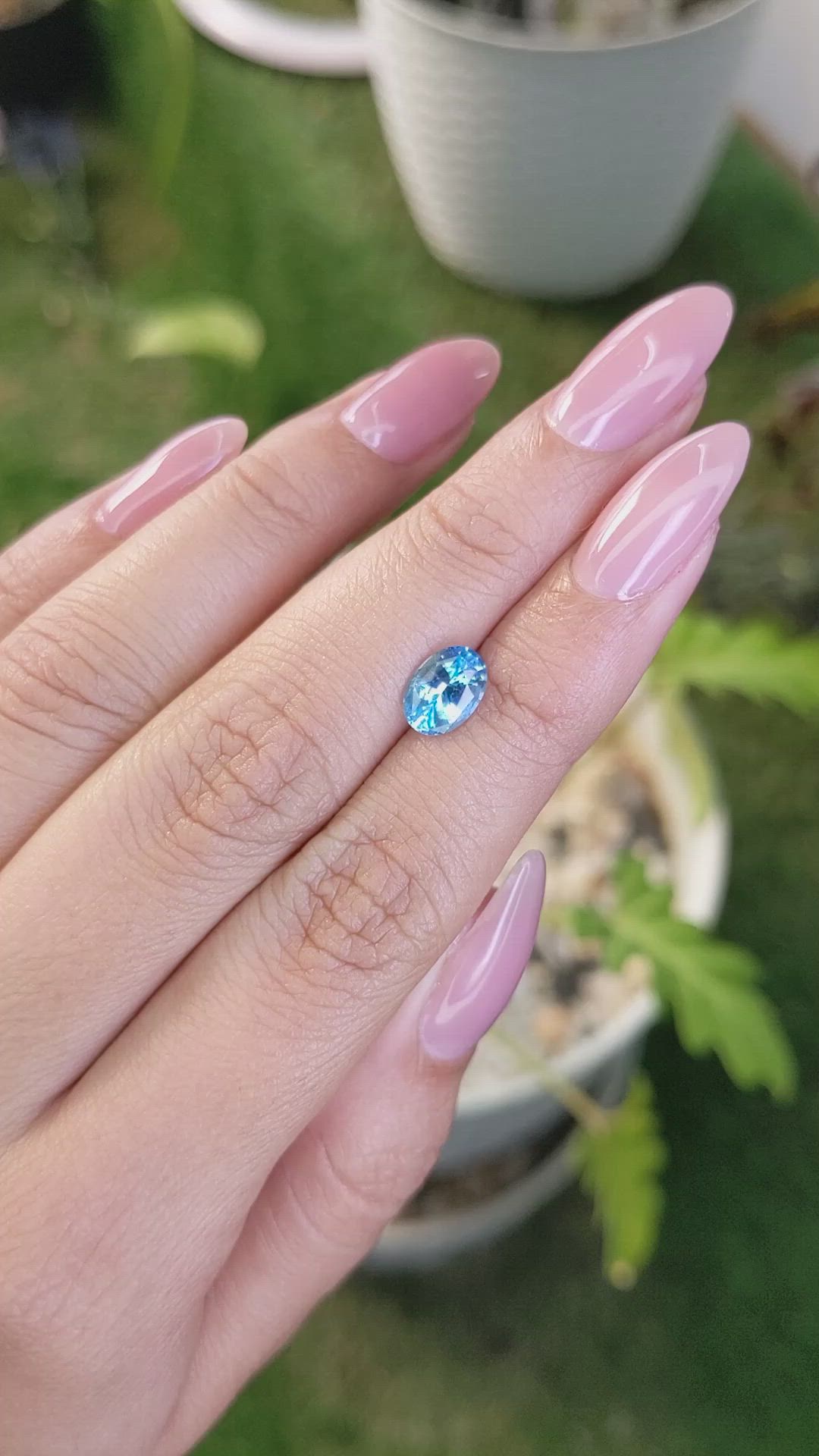 1.39 Ct. Topaz from Ceylon (Sri Lanka) Size Video