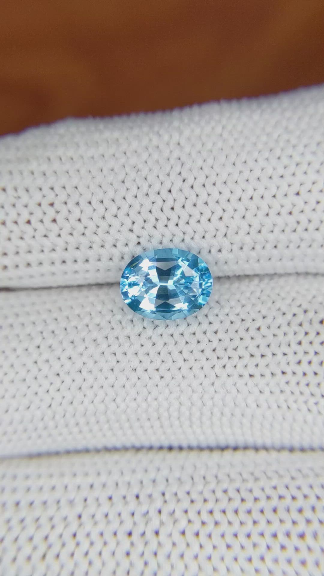 1.90 Ct. Topaz from Ceylon (Sri Lanka) Size Video