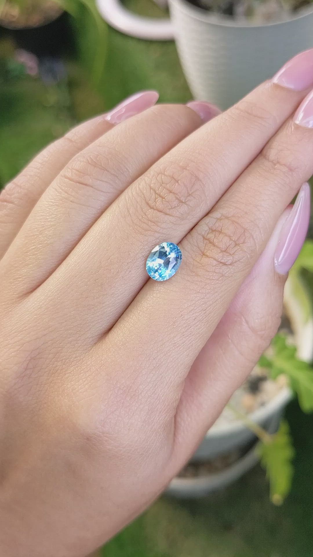 1.90 Ct. Topaz from Ceylon (Sri Lanka) Size Video