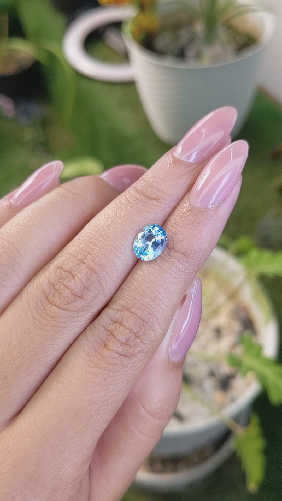 1.90 Ct. Topaz from Ceylon (Sri Lanka) Size Video