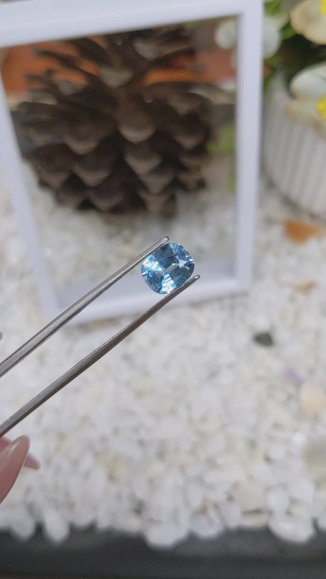 1.89 Ct. Topaz from Ceylon (Sri Lanka) Size Video
