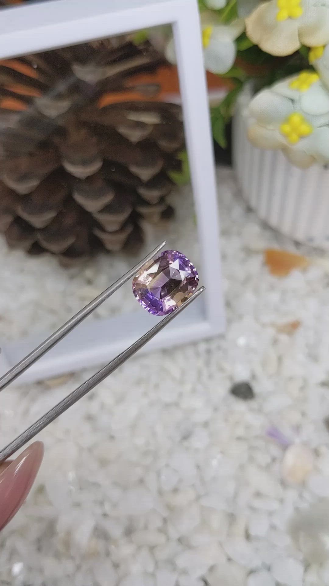 4.36 Ct. Ametrine from Brazil Size Video