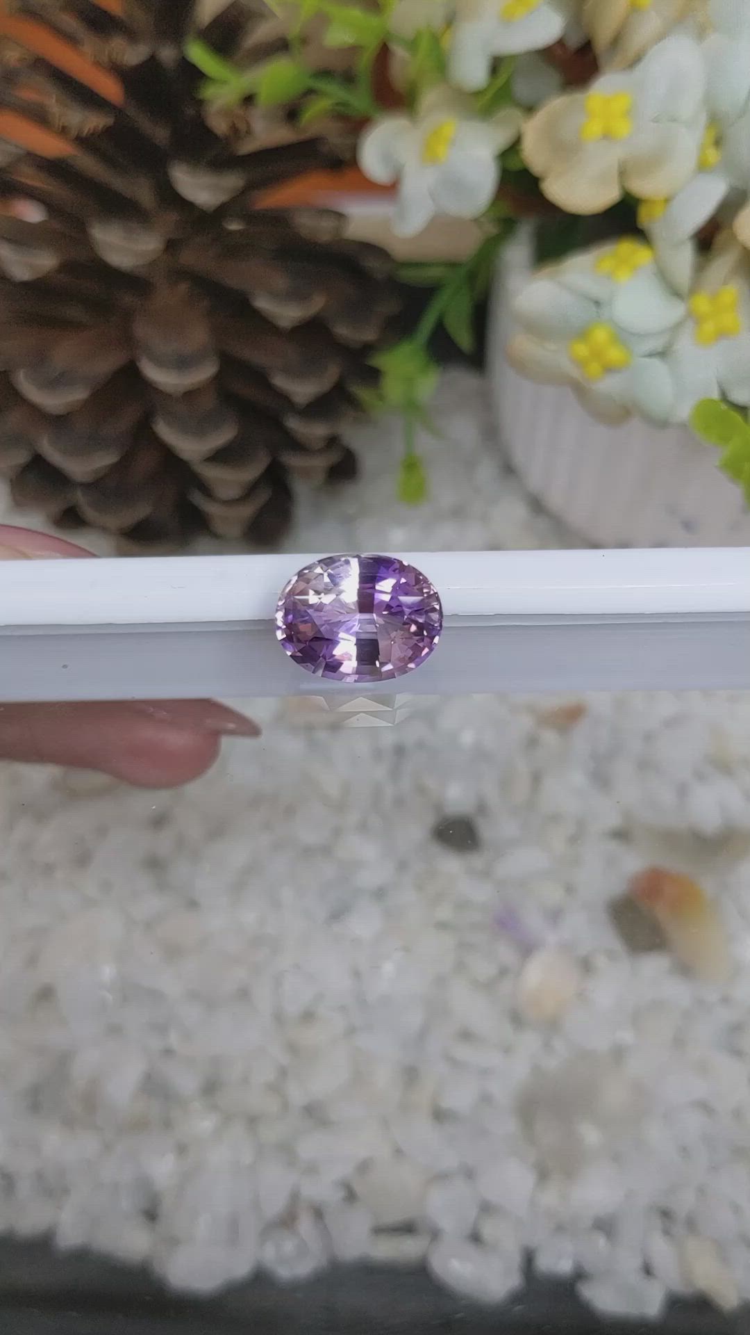 6.76 Ct. Ametrine from Brazil Size Video