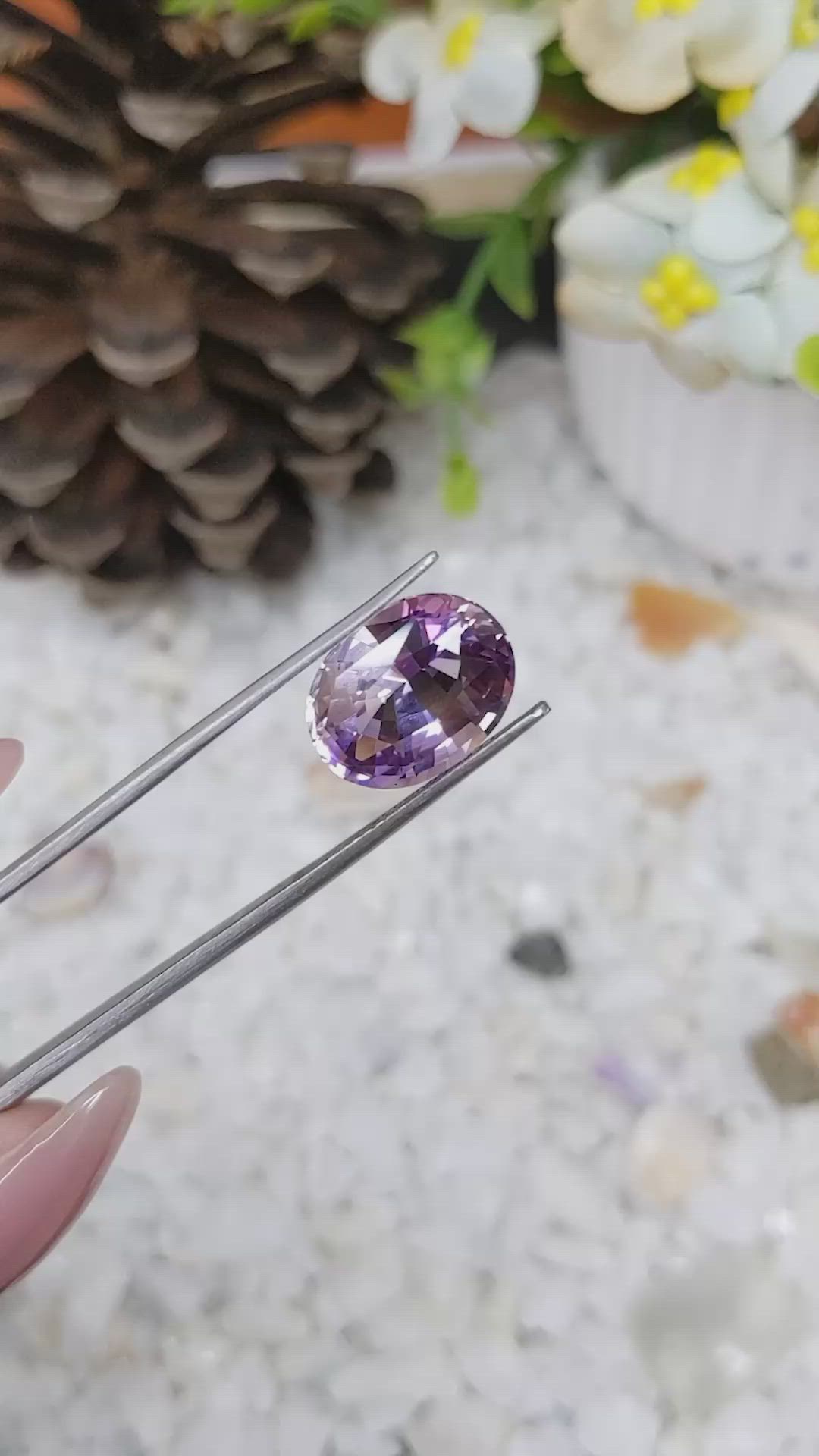 6.76 Ct. Ametrine from Brazil Size Video