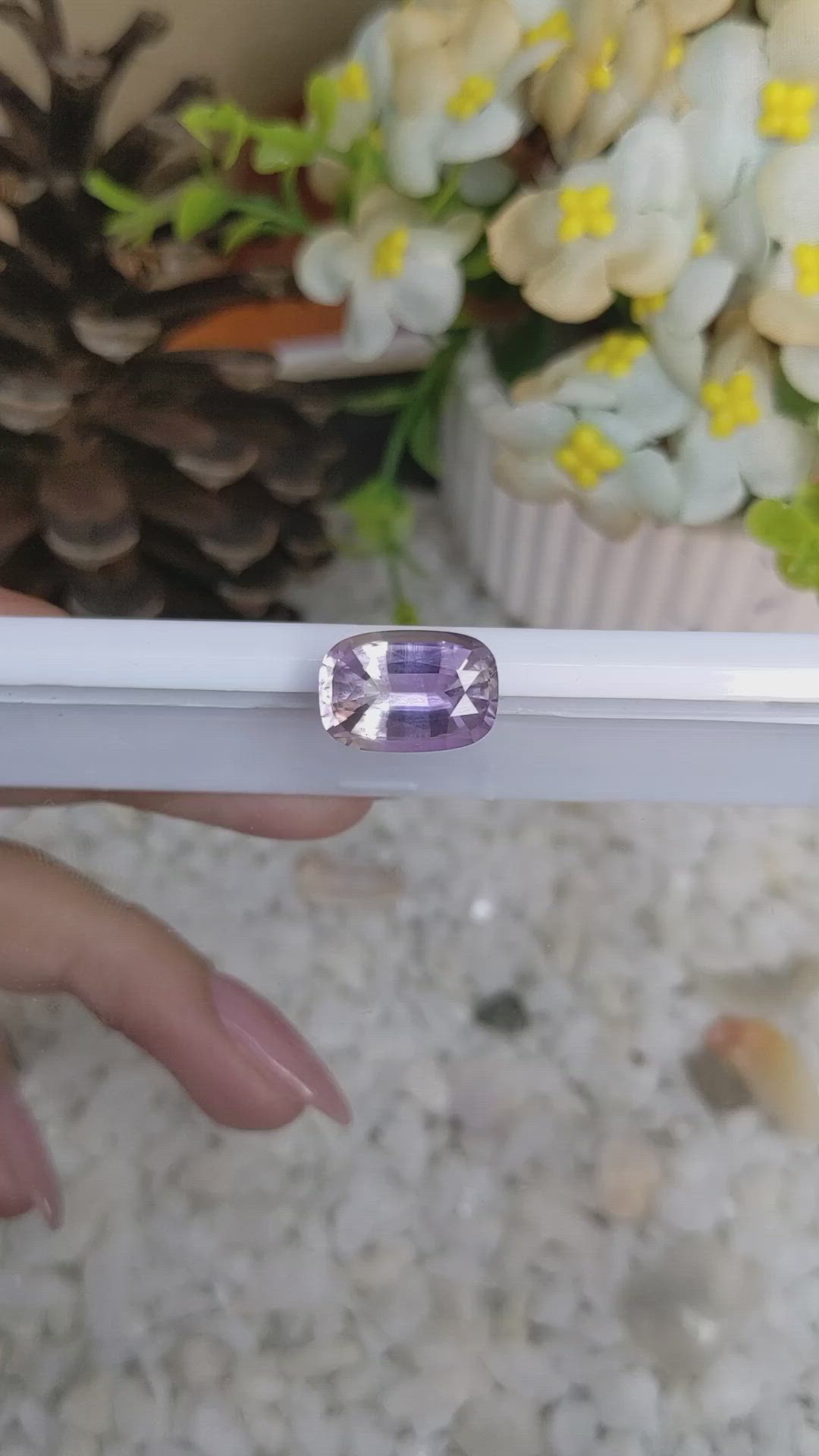 4.91 Ct. Ametrine from Brazil Size Video