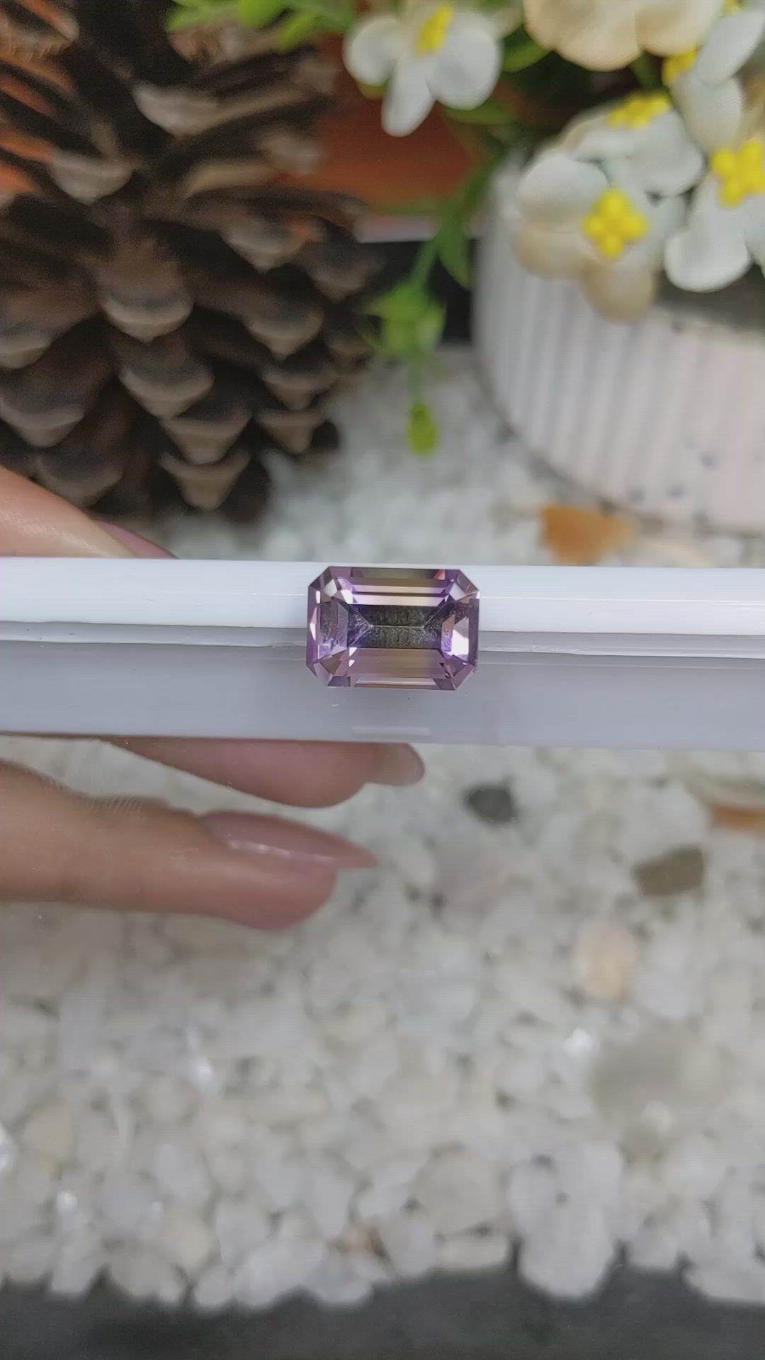 4.85 Ct. Ametrine from Brazil Size Video