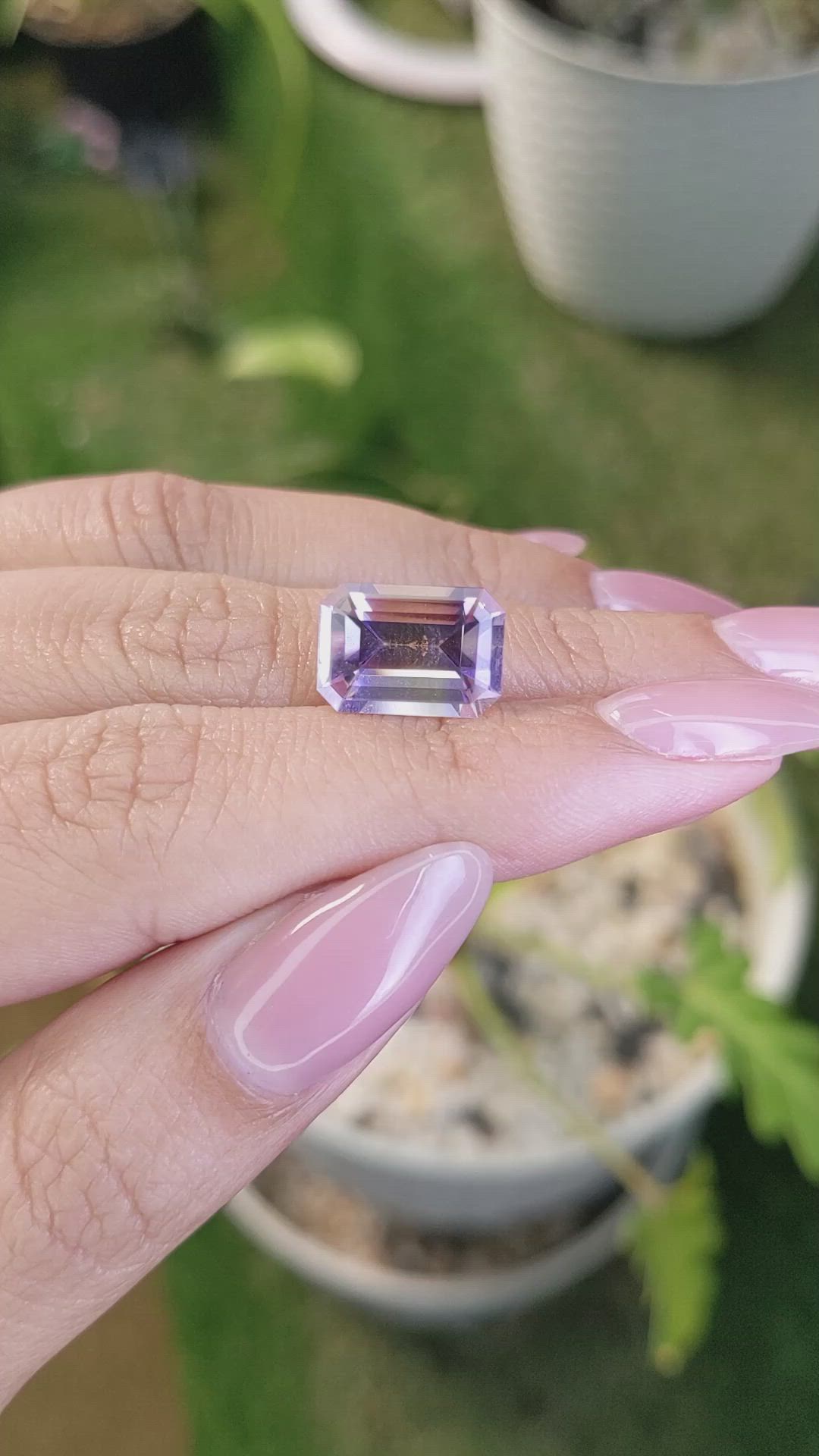 4.85 Ct. Ametrine from Brazil Size Video