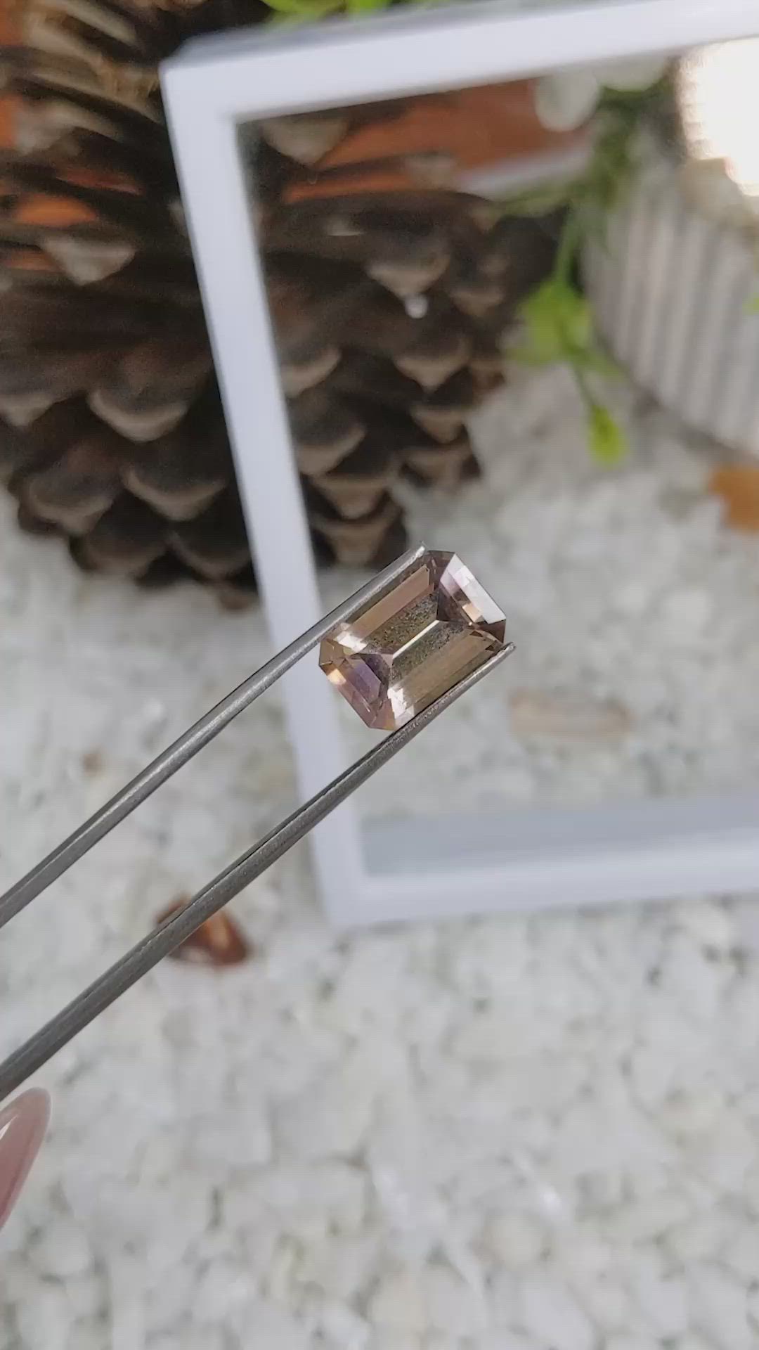 4.18 Ct. Ametrine from Brazil Size Video