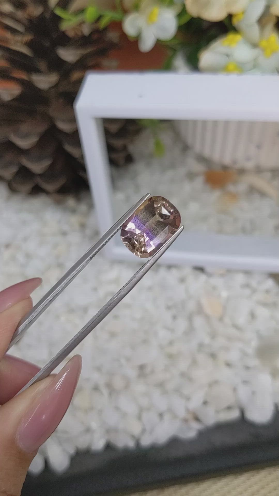 5.45 Ct. Ametrine from Brazil Size Video