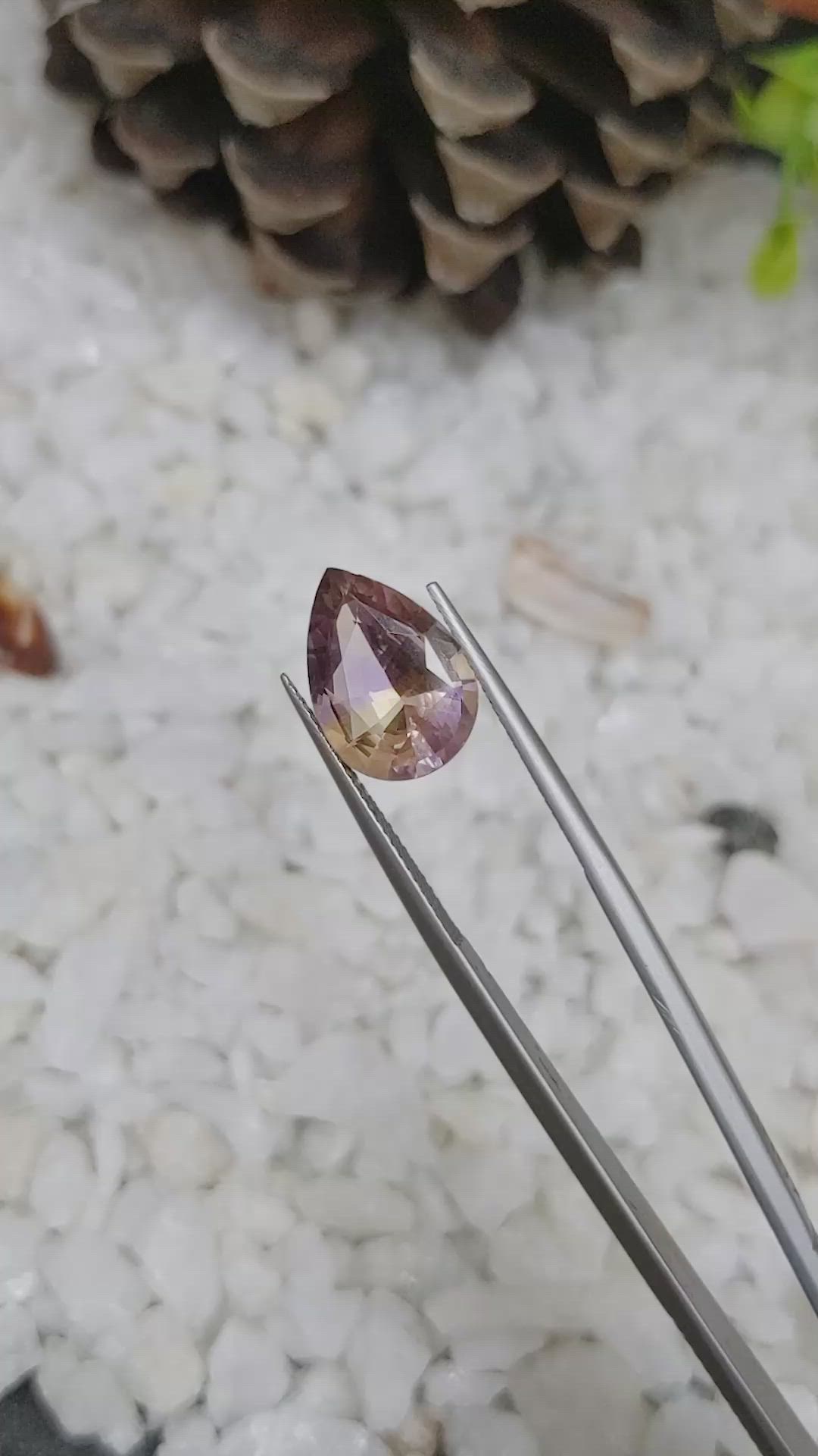 4.17 Ct. Ametrine from Brazil Size Video