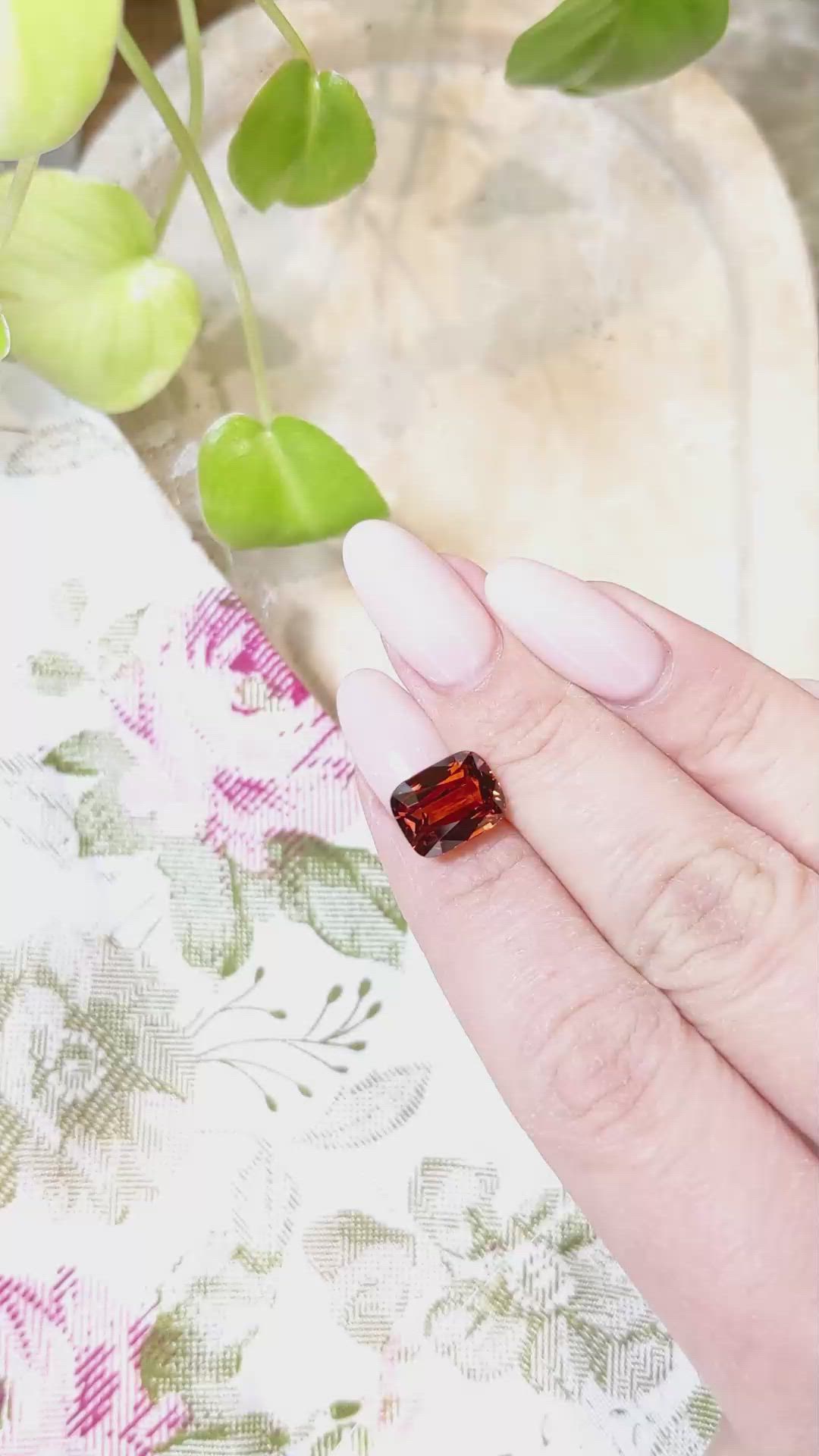 6.07 Ct. Spessartite Garnet from Ceylon (Sri Lanka) Size Video