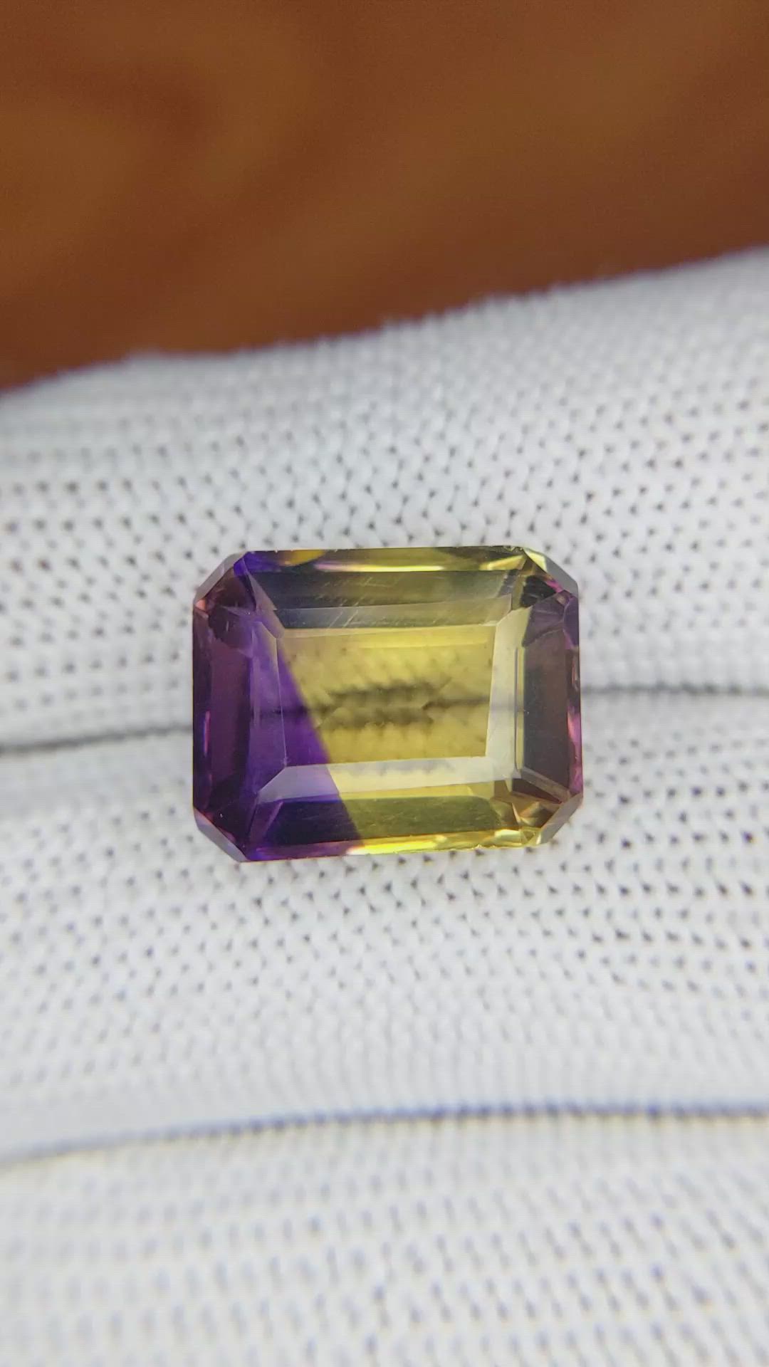 11.24 Ct. Ametrine from Ceylon (Sri Lanka) Size Video