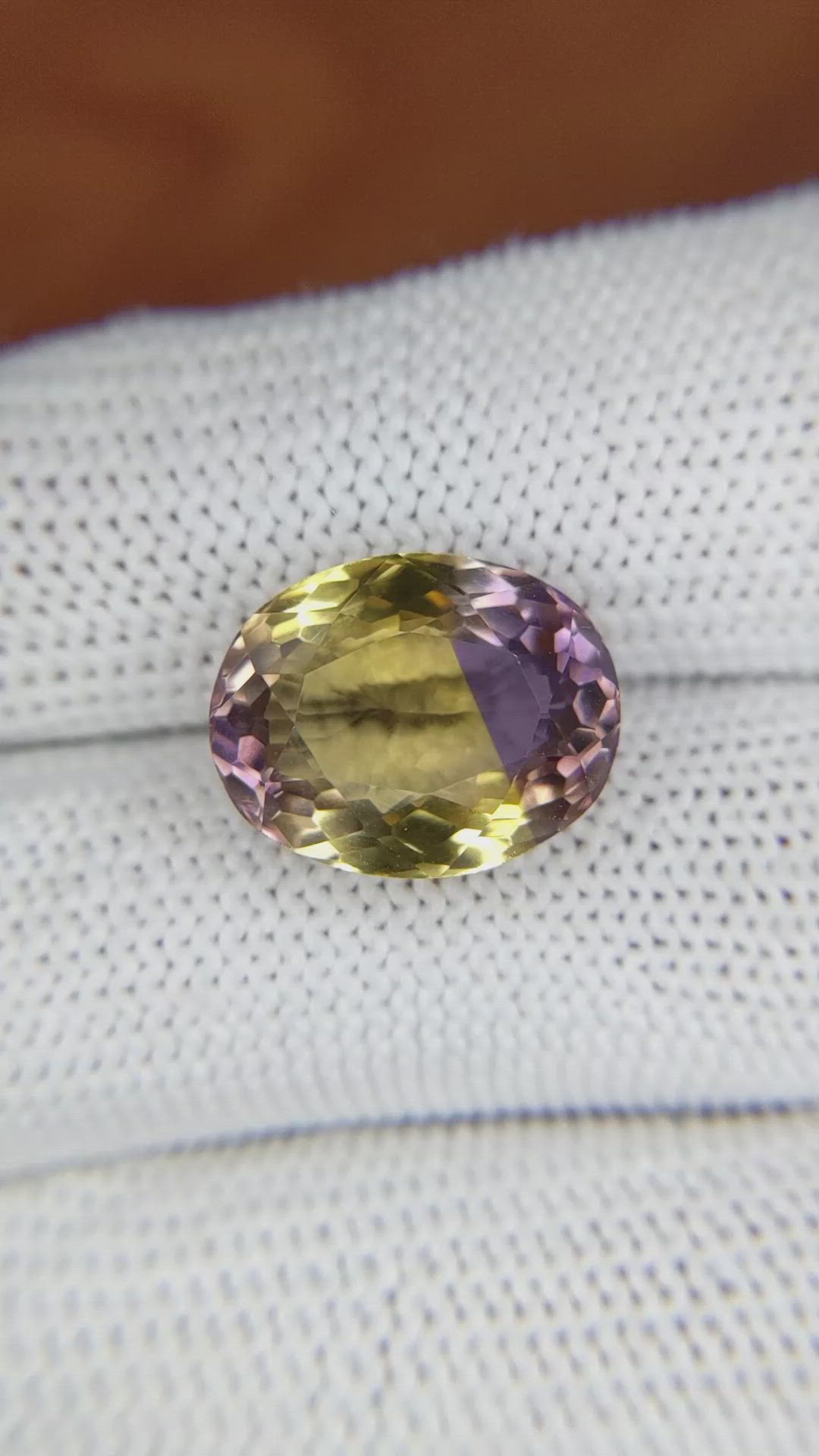 7.90 Ct. Ametrine from Ceylon (Sri Lanka) Size Video