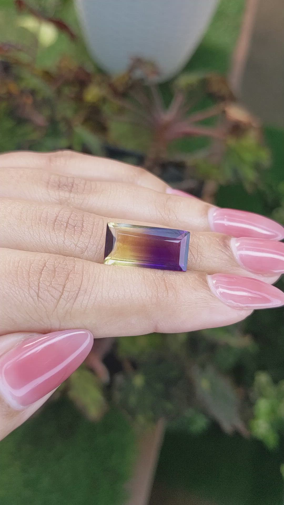 6.51 Ct. Ametrine from Ceylon (Sri Lanka) Size Video