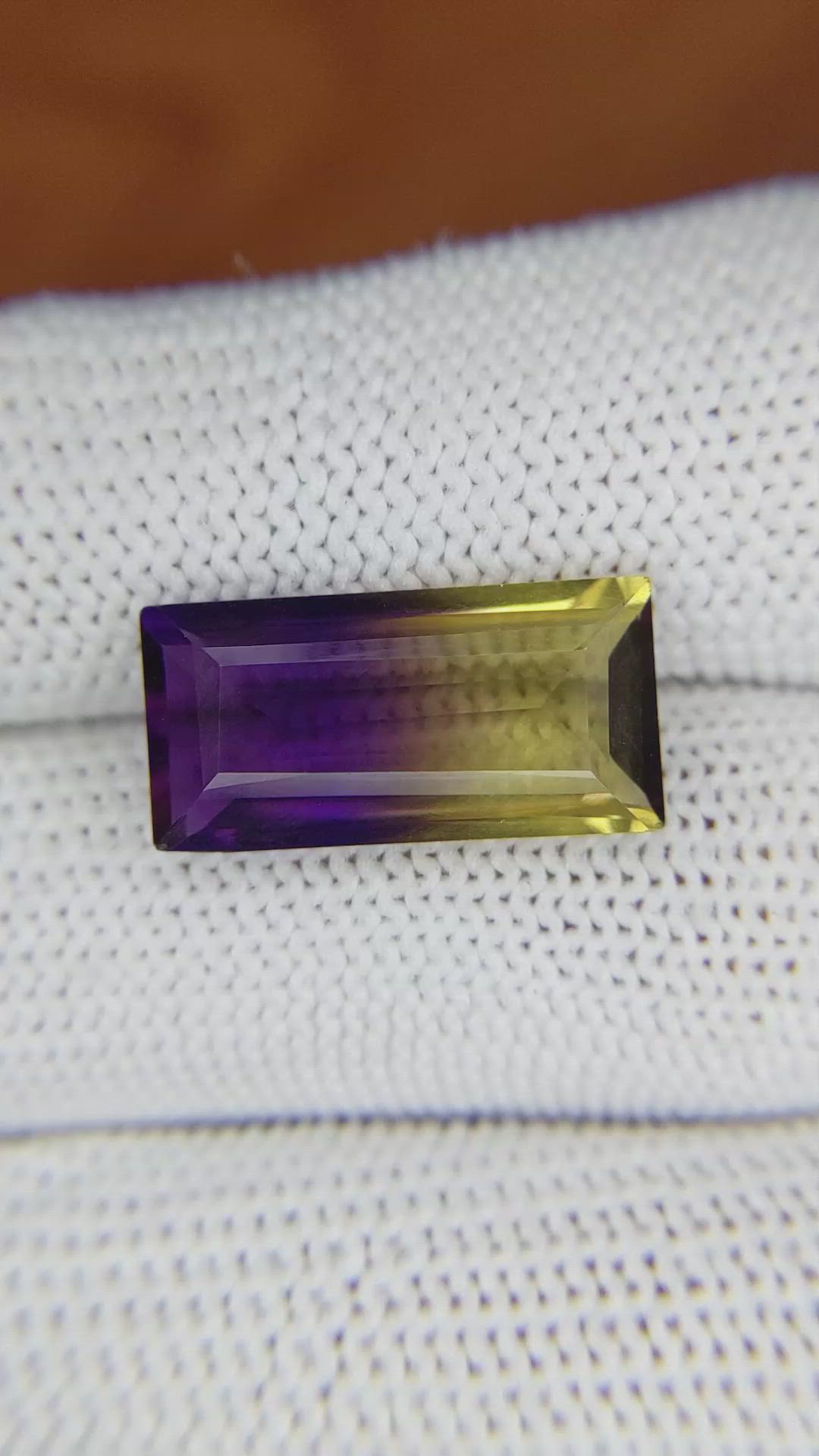 6.51 Ct. Ametrine from Ceylon (Sri Lanka) Size Video