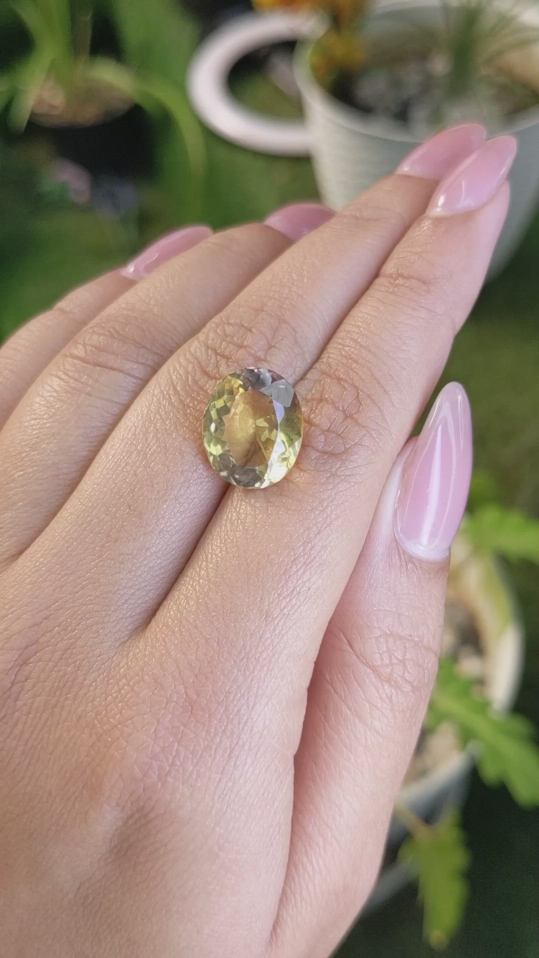 6.42 Ct. Ametrine from Ceylon (Sri Lanka) Size Video