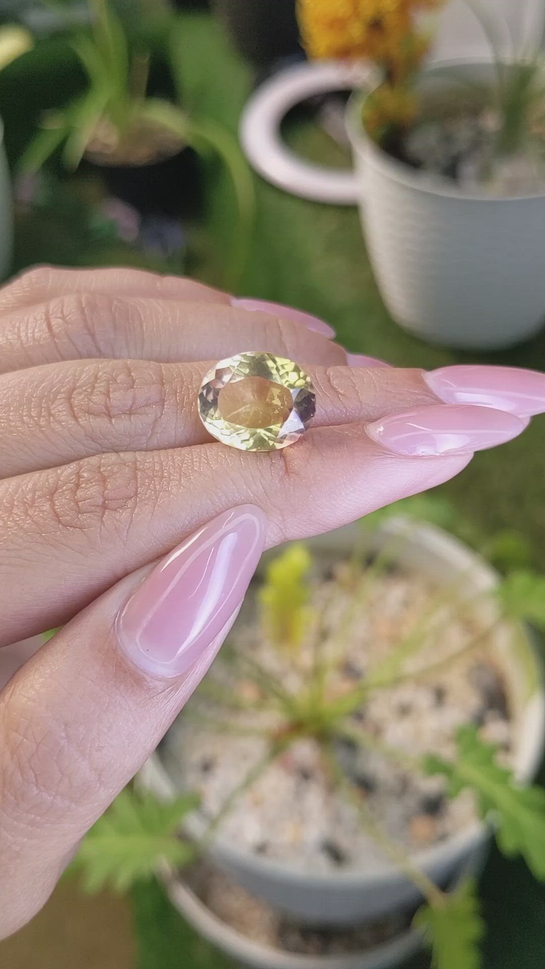 6.42 Ct. Ametrine from Ceylon (Sri Lanka) Size Video