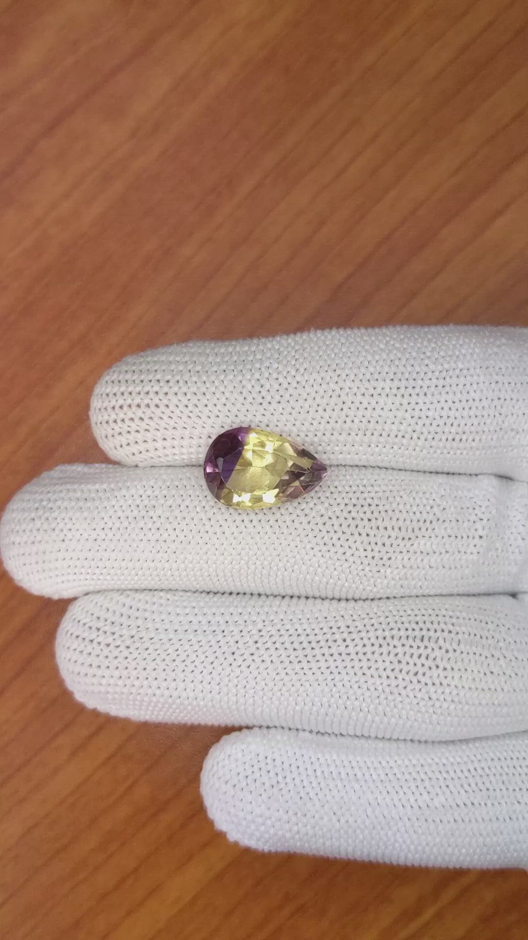 6.43 Ct. Ametrine from Ceylon (Sri Lanka) Size Video